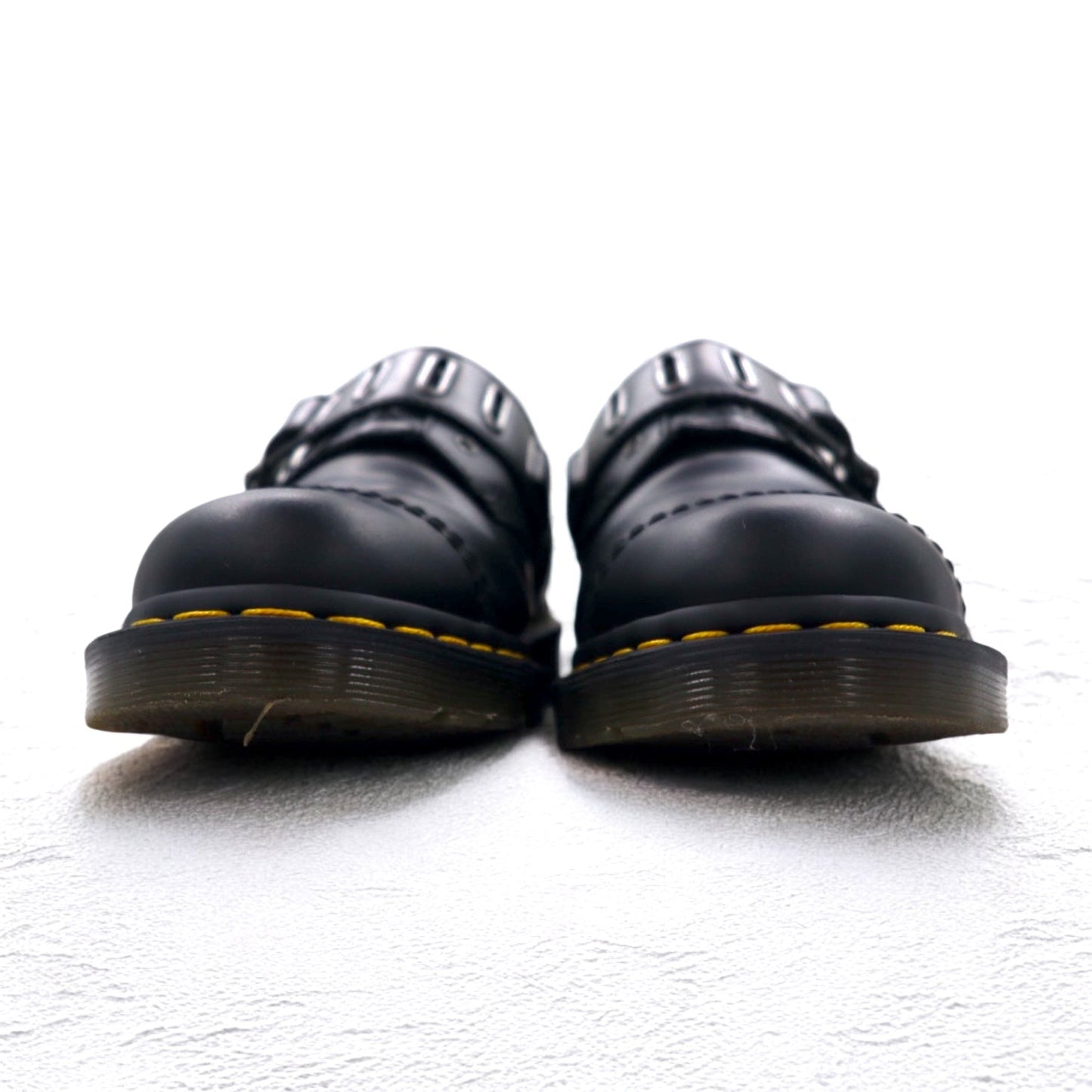 Dr.Martens ベルト ドレスシューズ 26cm ブラック スムースレザー QUYNN LOW BUCKLE LEATHER SHOES 25603001