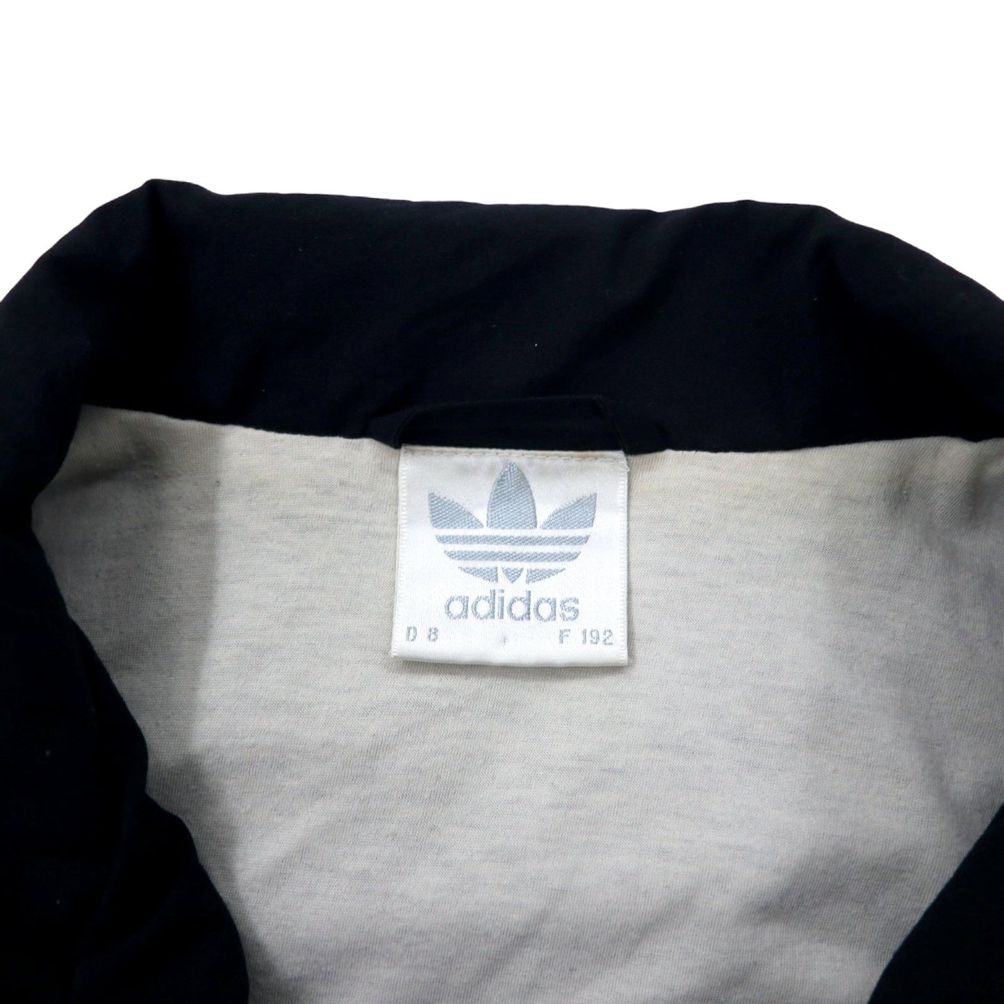 adidas 90年代 トラックジャケット ジャージ L ブラック ポリエステル トレフォイルロゴ 銀タグ