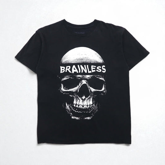 EMINEM エミネム BRAINLESS ヒップホップ Tシャツ L ブラック コットン スカル メキシコ製