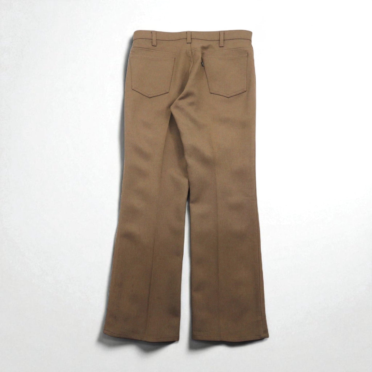 Levi's 80年代 USA製 ブーツカット スラックスパンツ L ブラウン ポリエステル 黒タブ 42TALONジップ 10517 4825