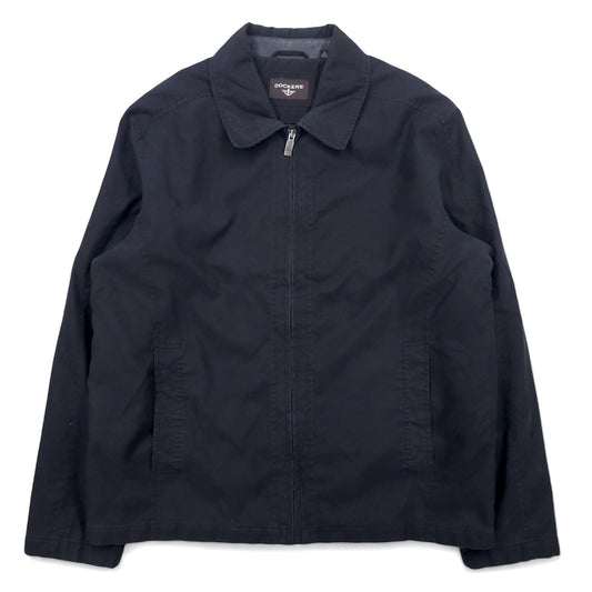 DOCKERS ( Levi's ) ピーチスキン スウィングトップ ハリントンジャケット L ブラック ポリエステル