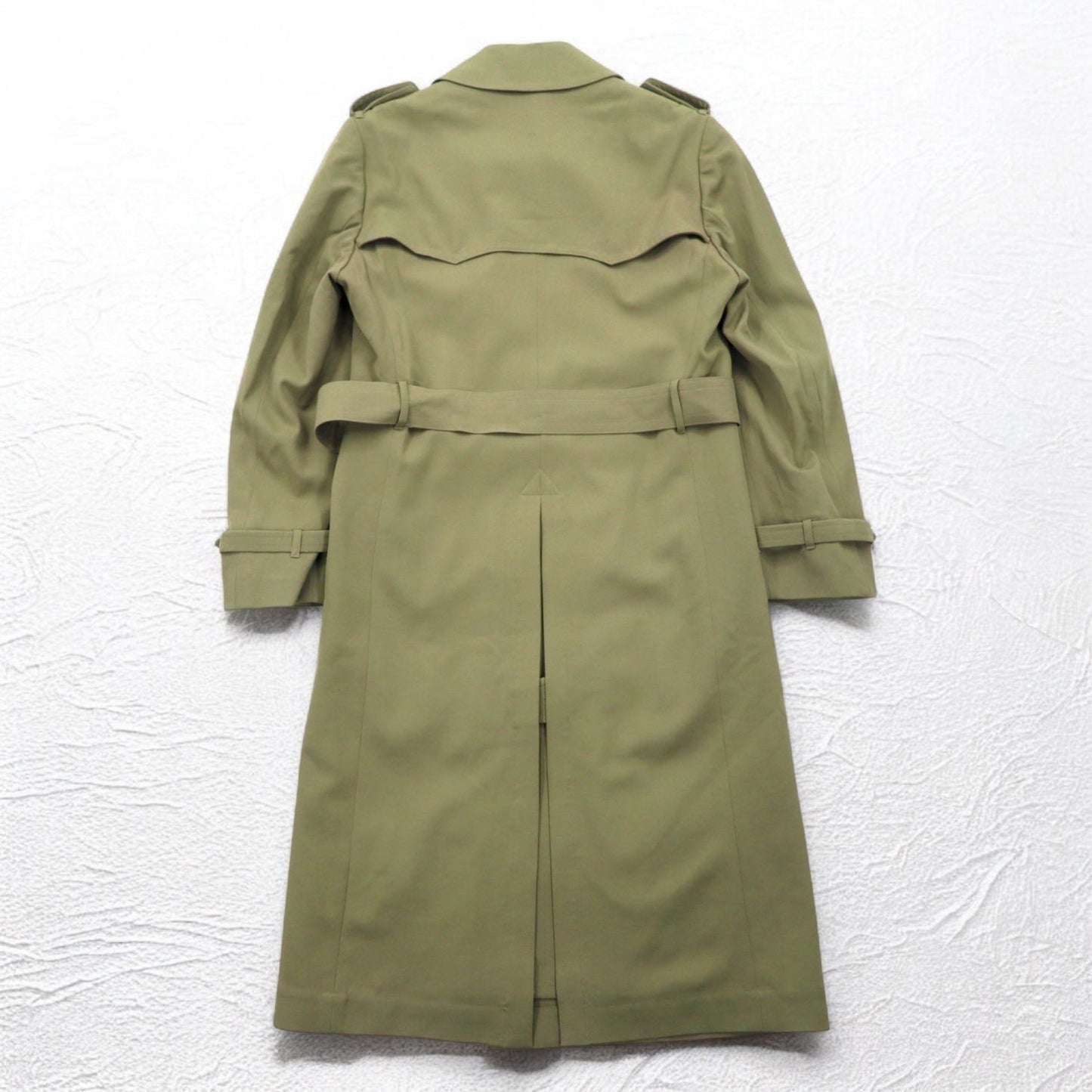 Vintage 80s Japan Made Trench Coat SANYO ( BLUE FLAG ) 80年代 ダブルブレスト トレンチコート M ベルト付き 日本製