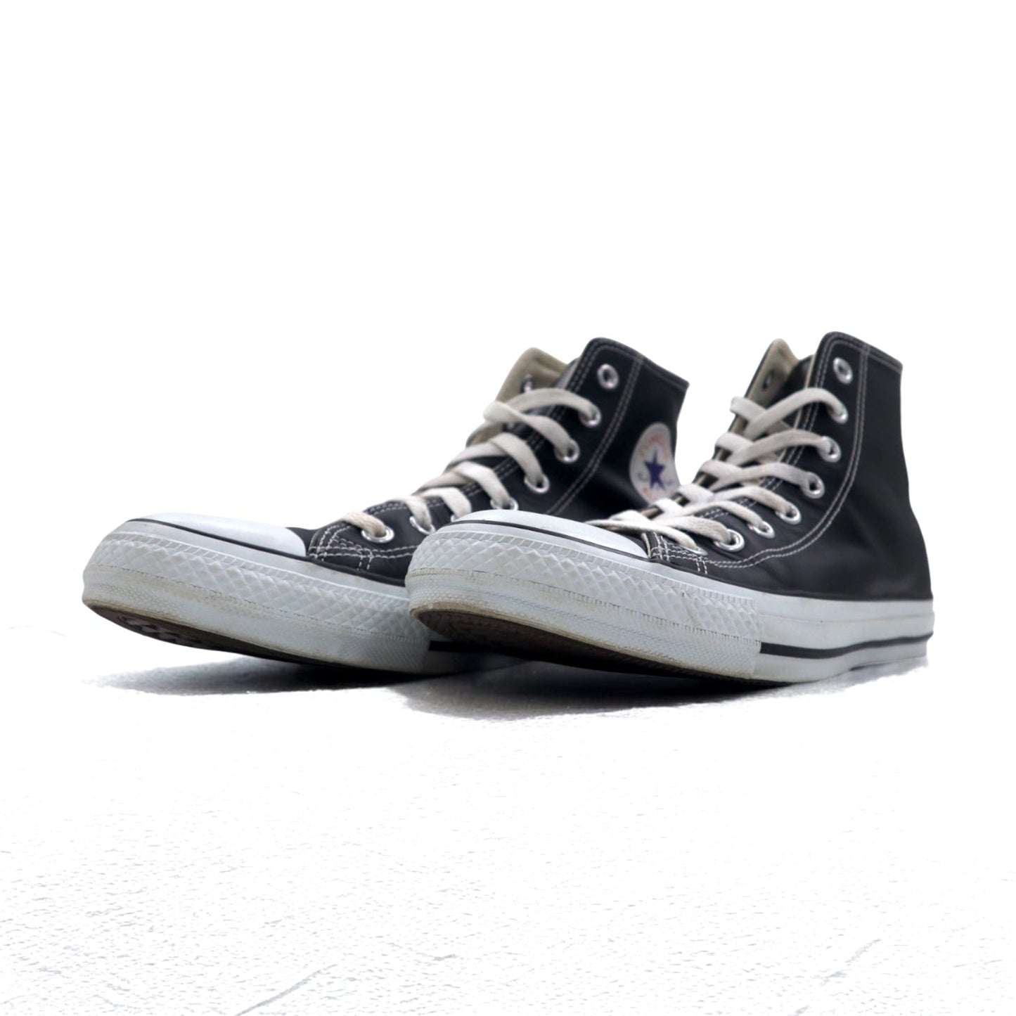 CONVERSE レザー オールスターハイ LEATHER ALL STAR HI ハイカット スニーカー 27.5cm ブラック 1B908