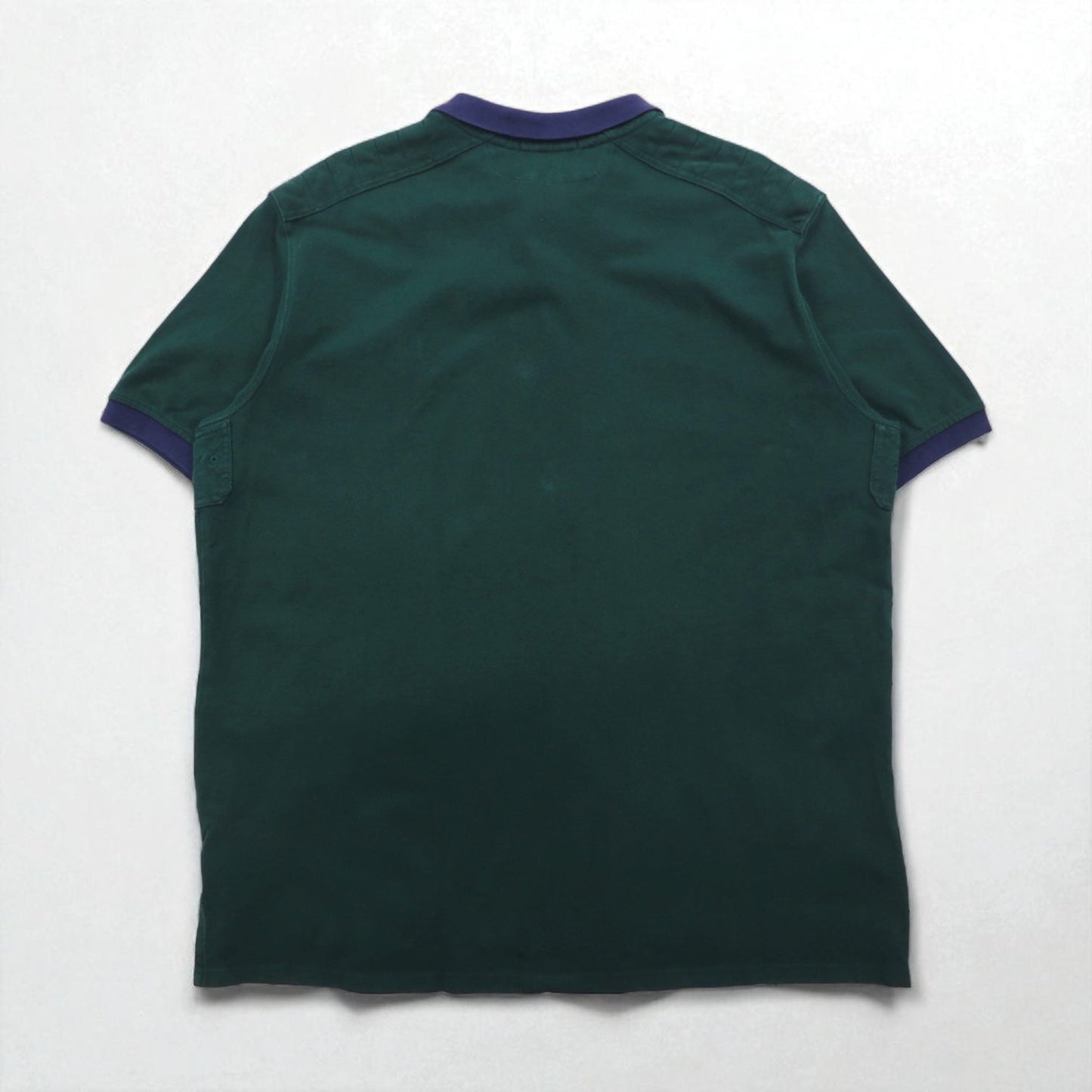 Polo by Ralph Lauren 90年代 ビッグポニー刺繍 ポロシャツ 2XL グリーン コットン 鹿の子