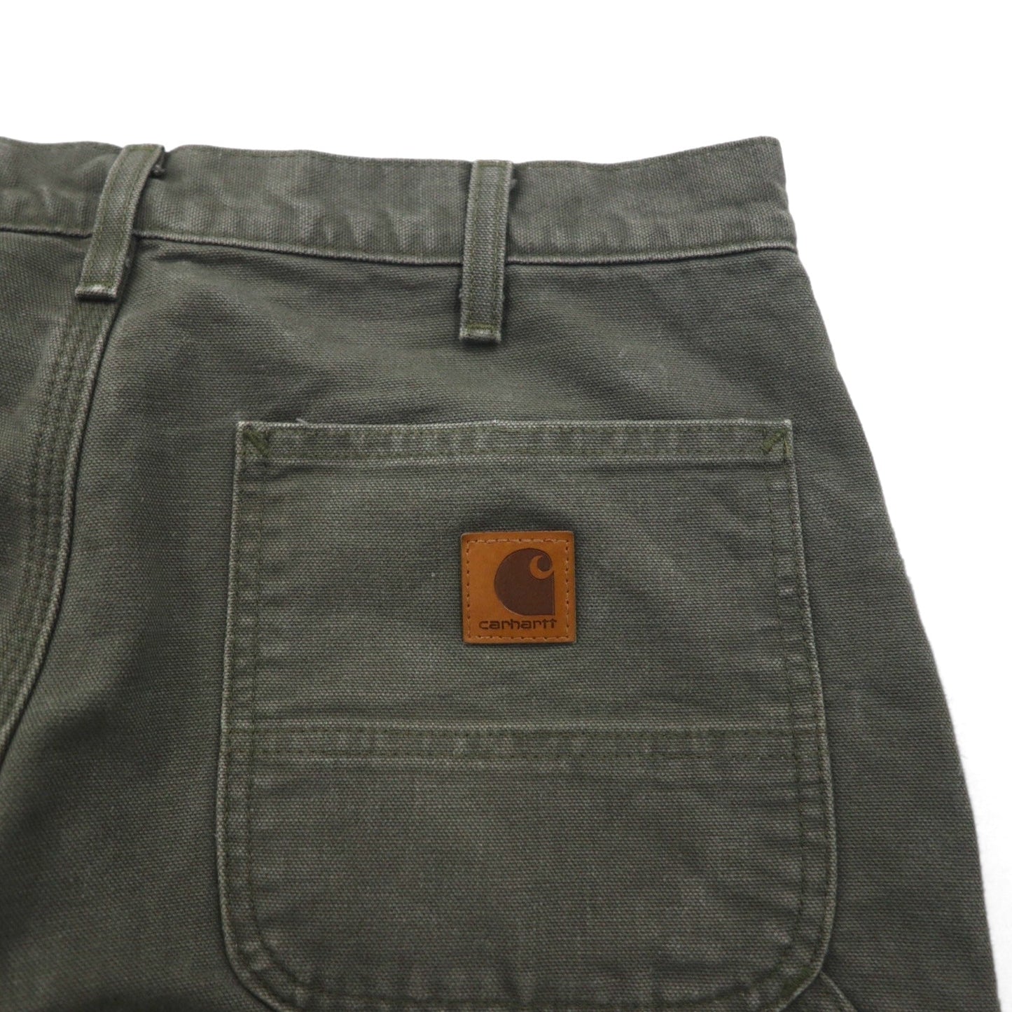 carhartt ルーズフィット ウォッシュドダック ユーティリティー ワークパンツ M カーキ LOOSE FIT B111 ペインターパンツ メキシコ製
