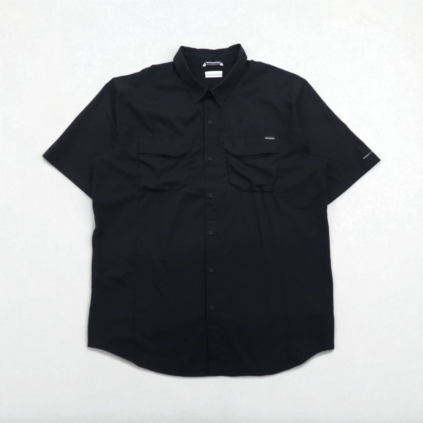 Columbia オムニシェード OMNI-SHADE 半袖 フィッシングシャツ XL ブラック ポリエステル メッシュ AT1567