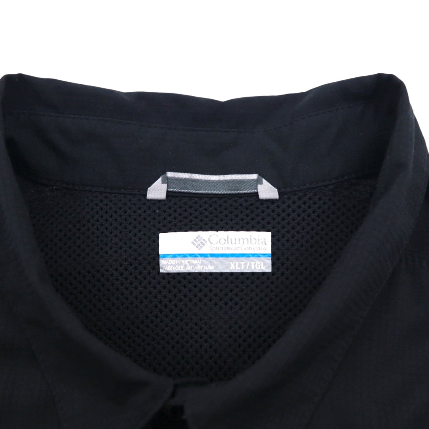 Columbia オムニシェード OMNI-SHADE 半袖 フィッシングシャツ XL ブラック ポリエステル メッシュ AT1567