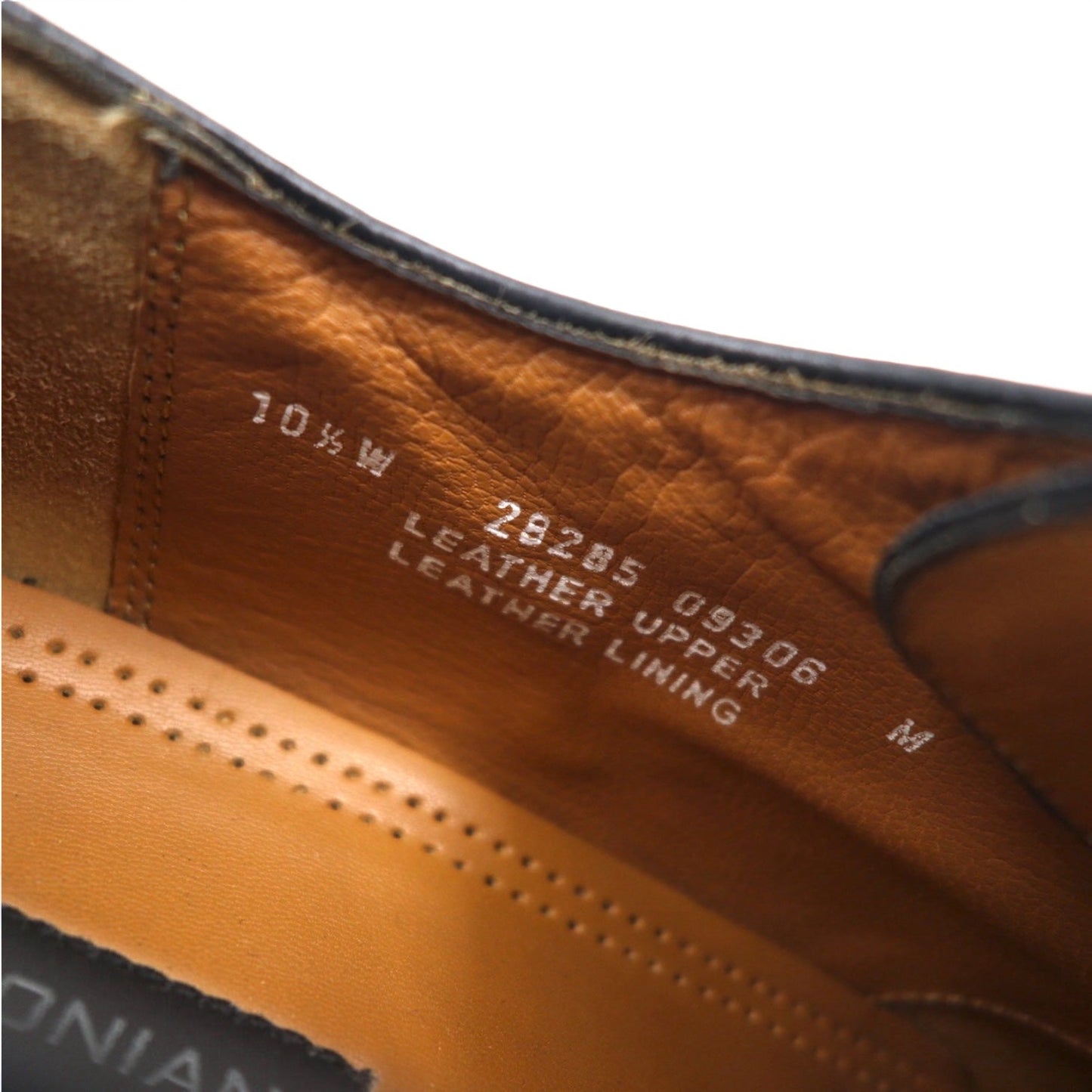 BOSTONIAN ストレートチップ オックスフォード ドレスシューズ 28.5cm ブラック レザー 28285 09306