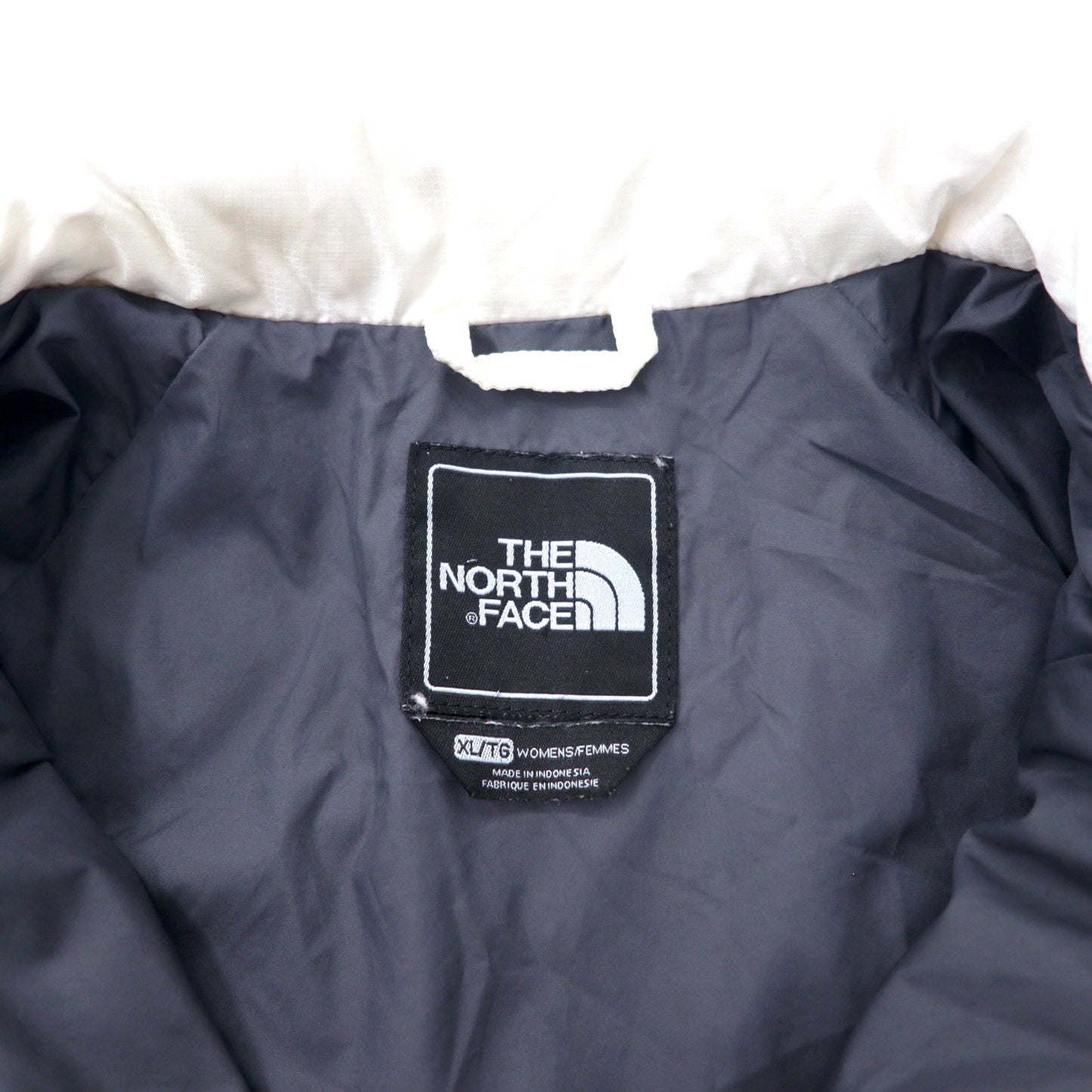 THE NORTH FACE インサレーション キルティングジャケット XL ホワイト ナイロン 中綿 ワンポイントロゴ 刺繍