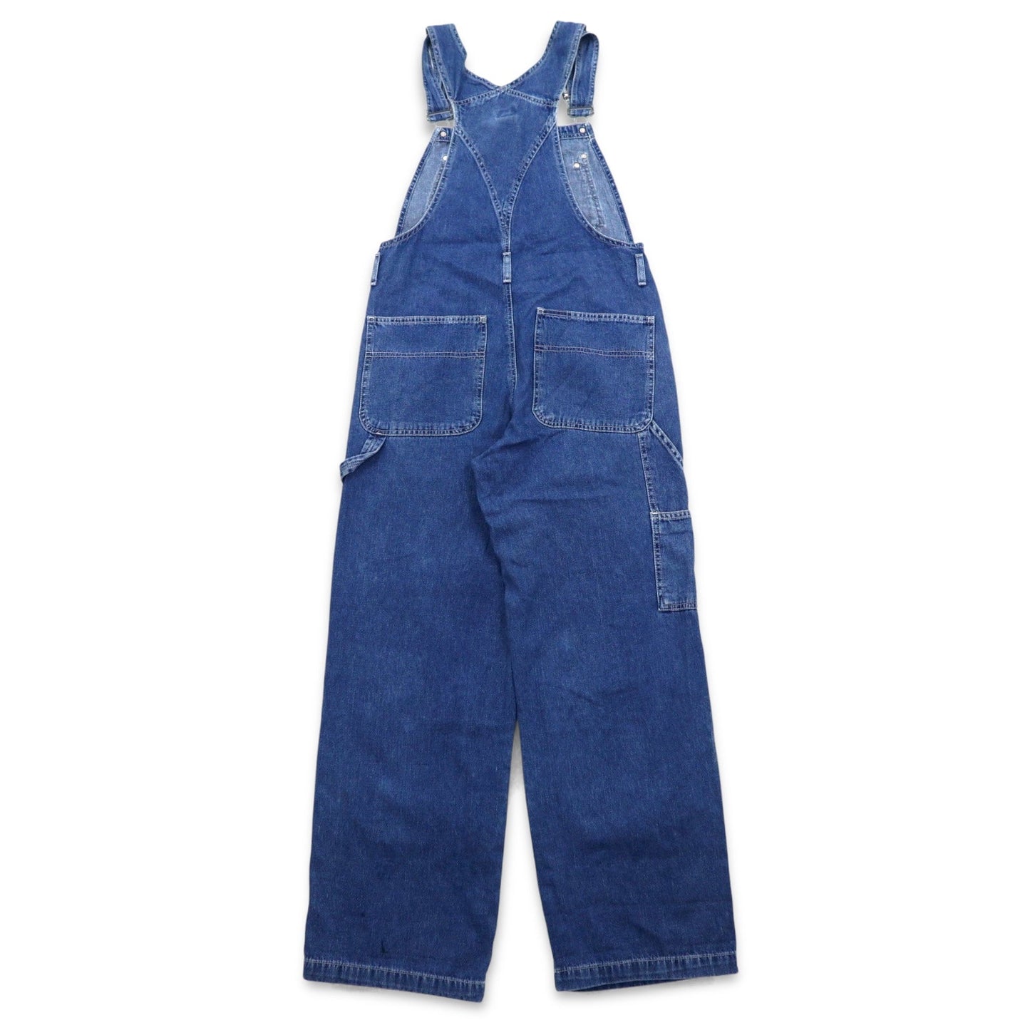 Calvin Klein 90年代 デニム ペインター オーバーオール L インディゴ ブルー コットン