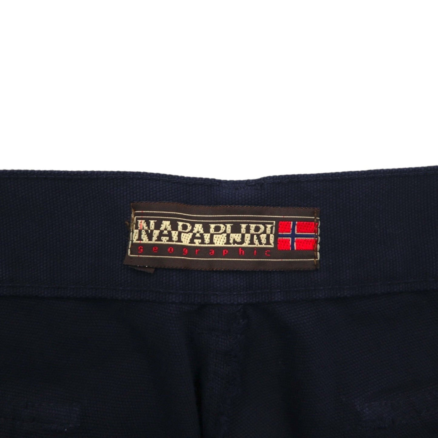 NAPAPIJRI イタリア製 ユーティリティ カーゴパンツ XL ネイビー コットン フラップポケット