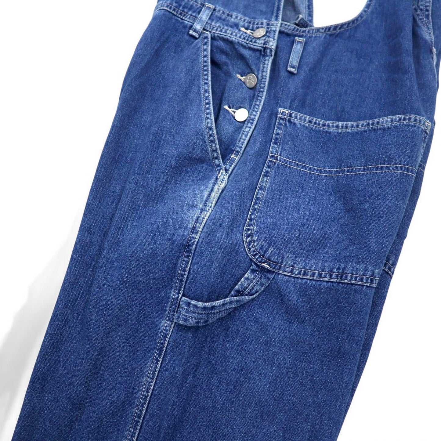 Calvin Klein 90年代 デニム ペインター オーバーオール L インディゴ ブルー コットン
