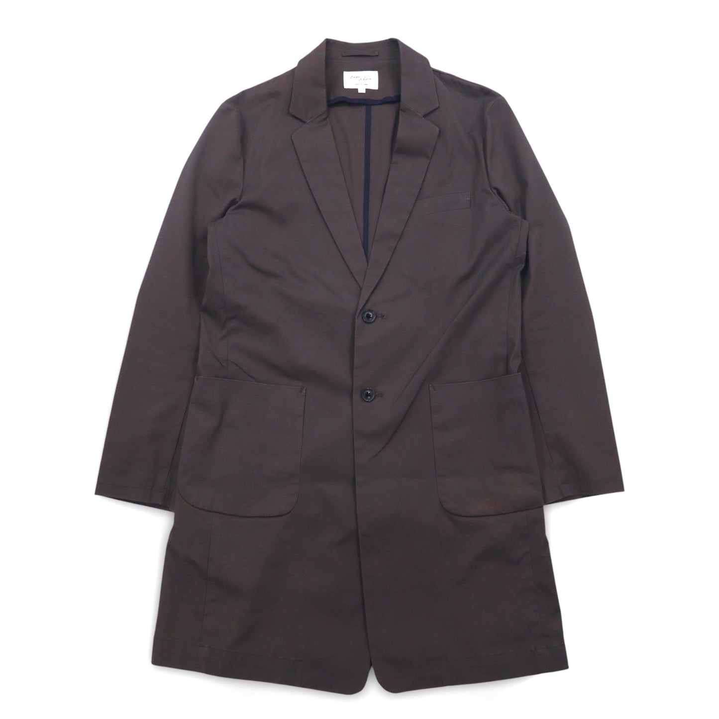 adam et Rope チェスターコート ショップコート L グレー コットン GMO-001-0302
