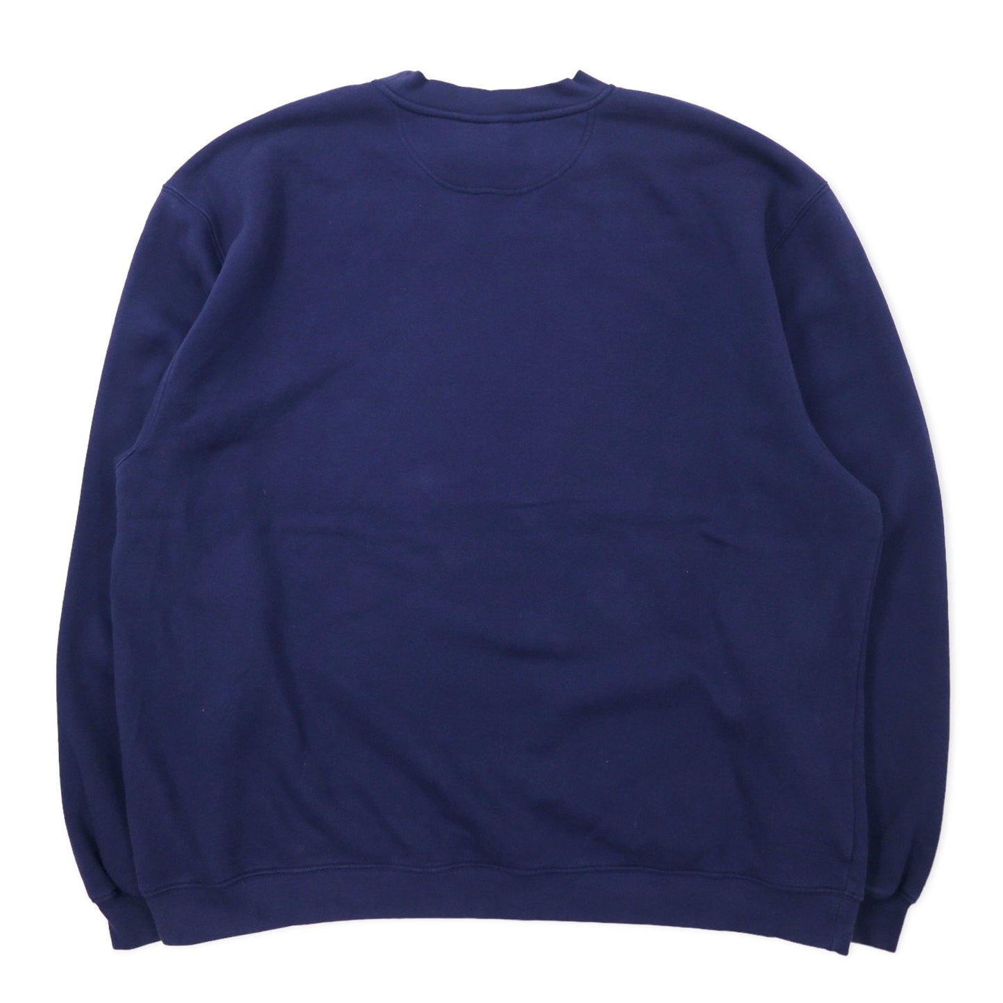 Reebok 00年代 NFL プリント スウェット XL ネイビー コットン 裏起毛 前V BRONCOS FOOTBALL ビッグサイズ