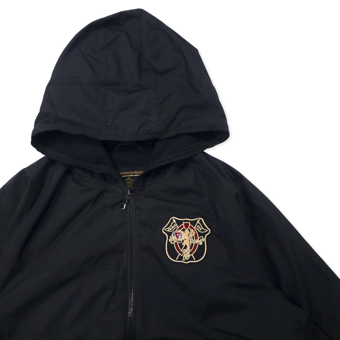 VAN JACKET シェルパーカー M ブラック ポリエステル ロゴワッペン