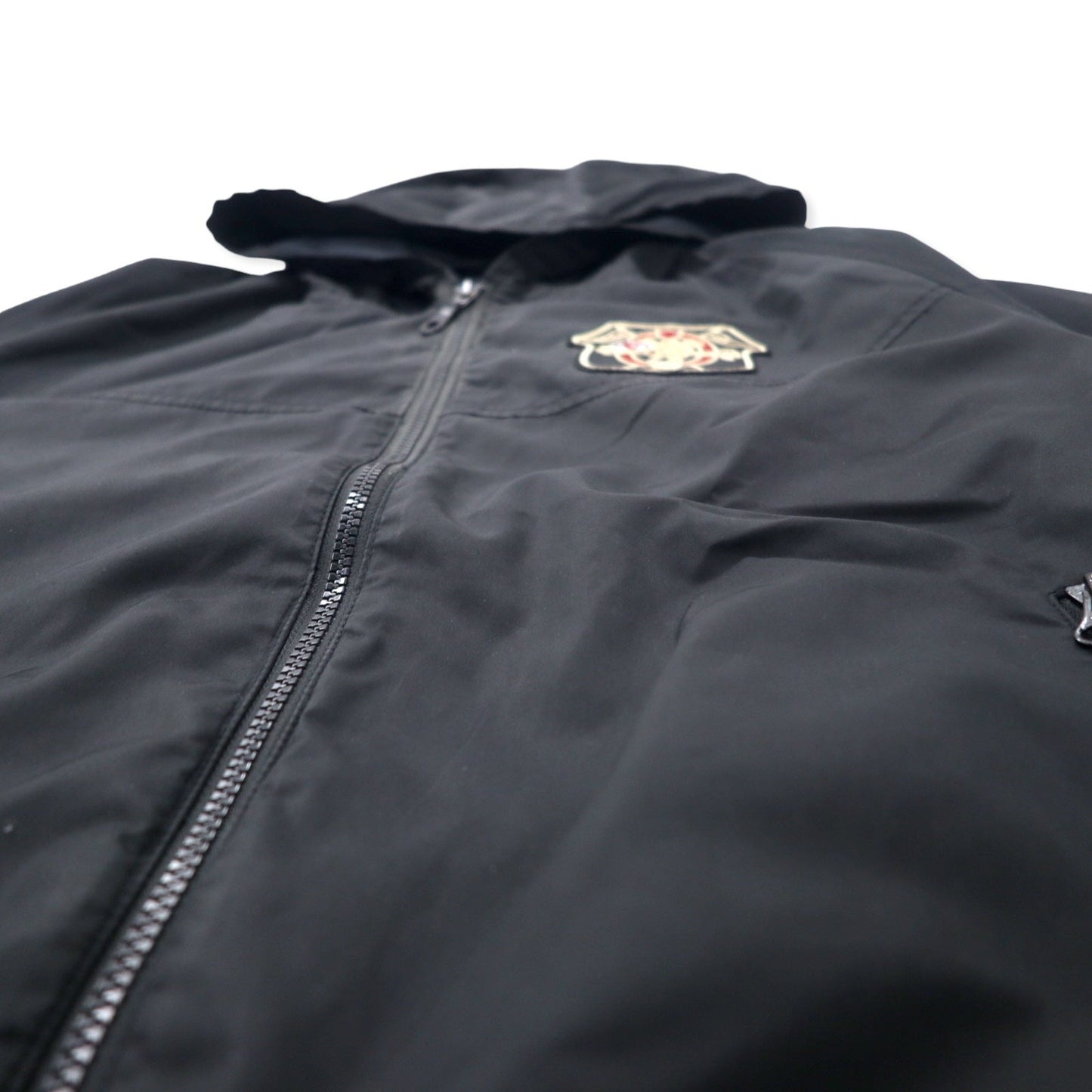 VAN JACKET シェルパーカー M ブラック ポリエステル ロゴワッペン