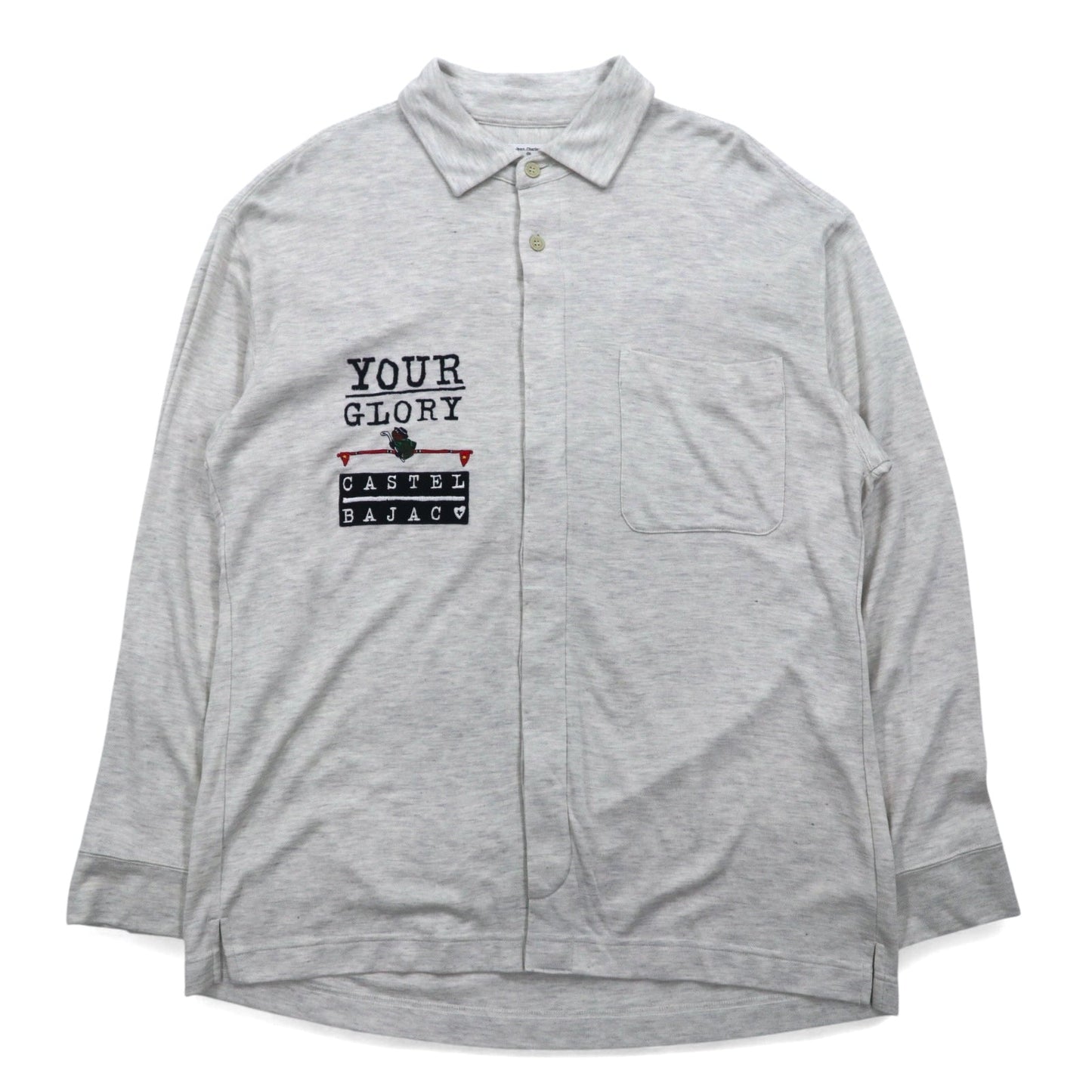 Castelbajac sport 90年代 ポリノジック シャツ XL グレー コットン YOUR GLORY 日本製
