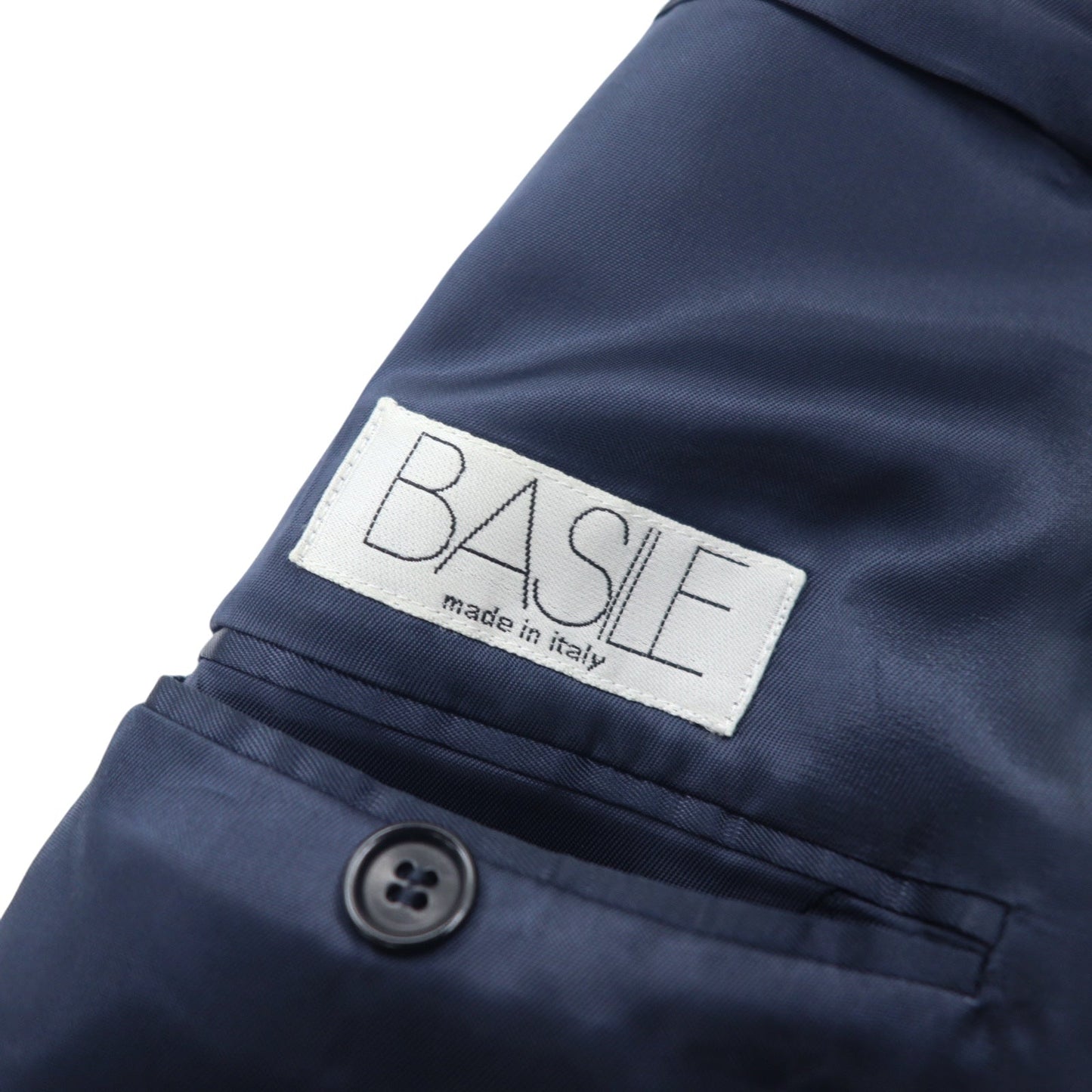 BASILE イタリア製 オールド セットアップ スーツ M ネイビー ウール