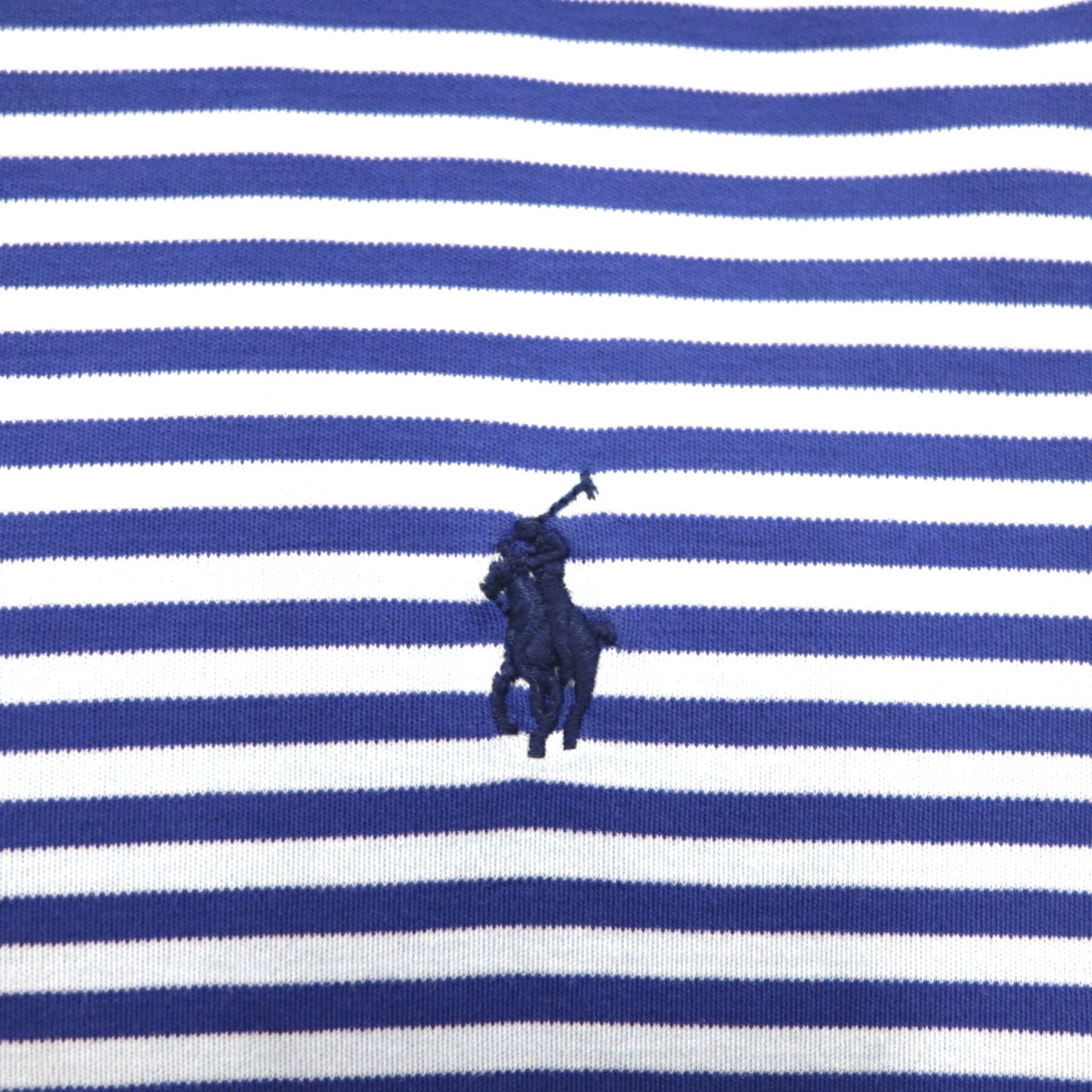 POLO RALPH LAUREN クラシックフィット ボーダー ポロシャツ XL ブルー コットン スモールポニー刺繍