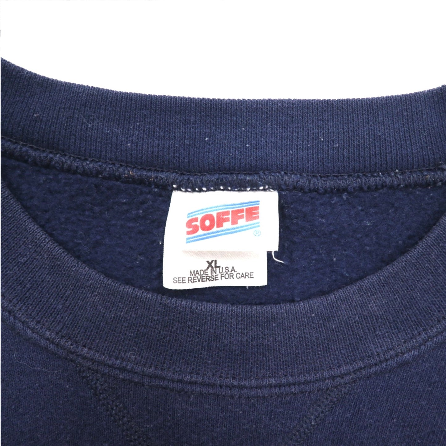 Vintage 90s USA Made US NAVY Sweatshirt SOFFE スウェット XL ネイビー 両面プリント ミリタリー