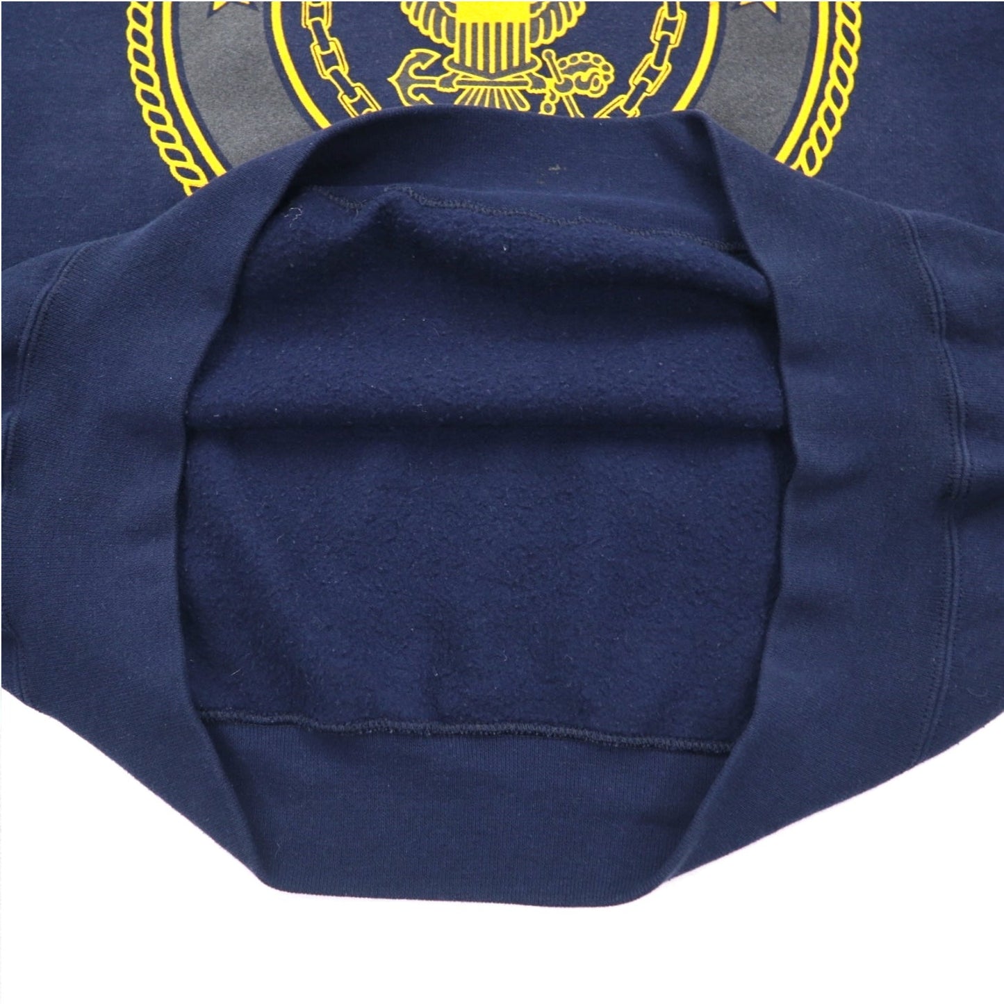 Vintage 90s USA Made US NAVY Sweatshirt SOFFE スウェット XL ネイビー 両面プリント ミリタリー
