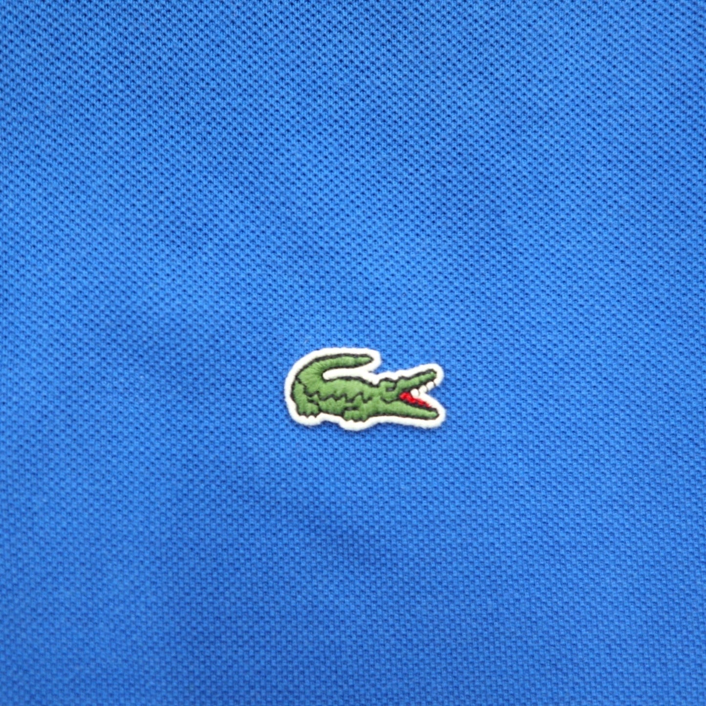 LACOSTE クラシックフィット ポロシャツ L ブルー コットン 鹿の子 F8455