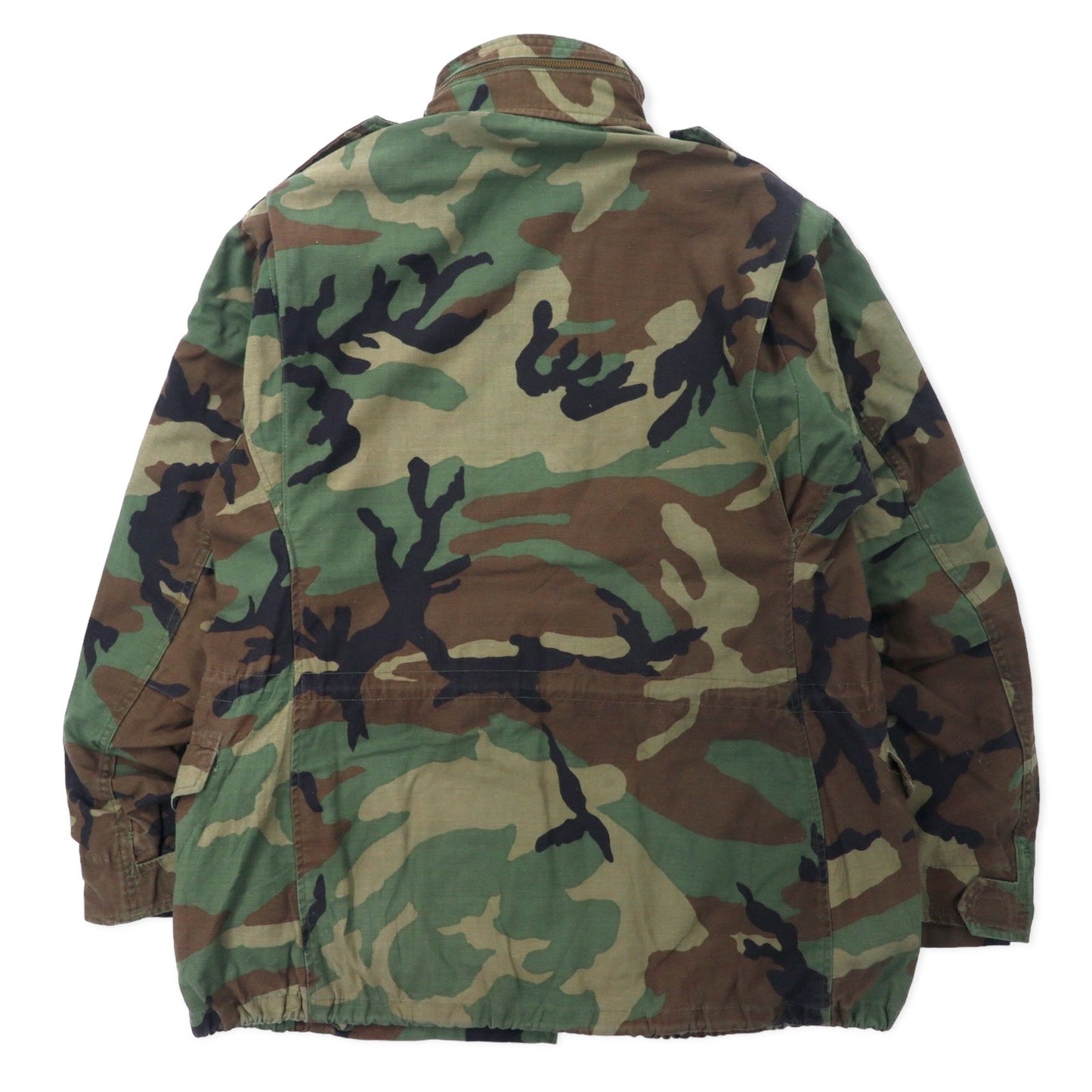 US ARMY 80年代 M-65 フィールドジャケット M カーキ カモフラ コットン パーカー収納式 ミリタリー 8415-01-099-7835 JOHN OWNBEY COMPANY