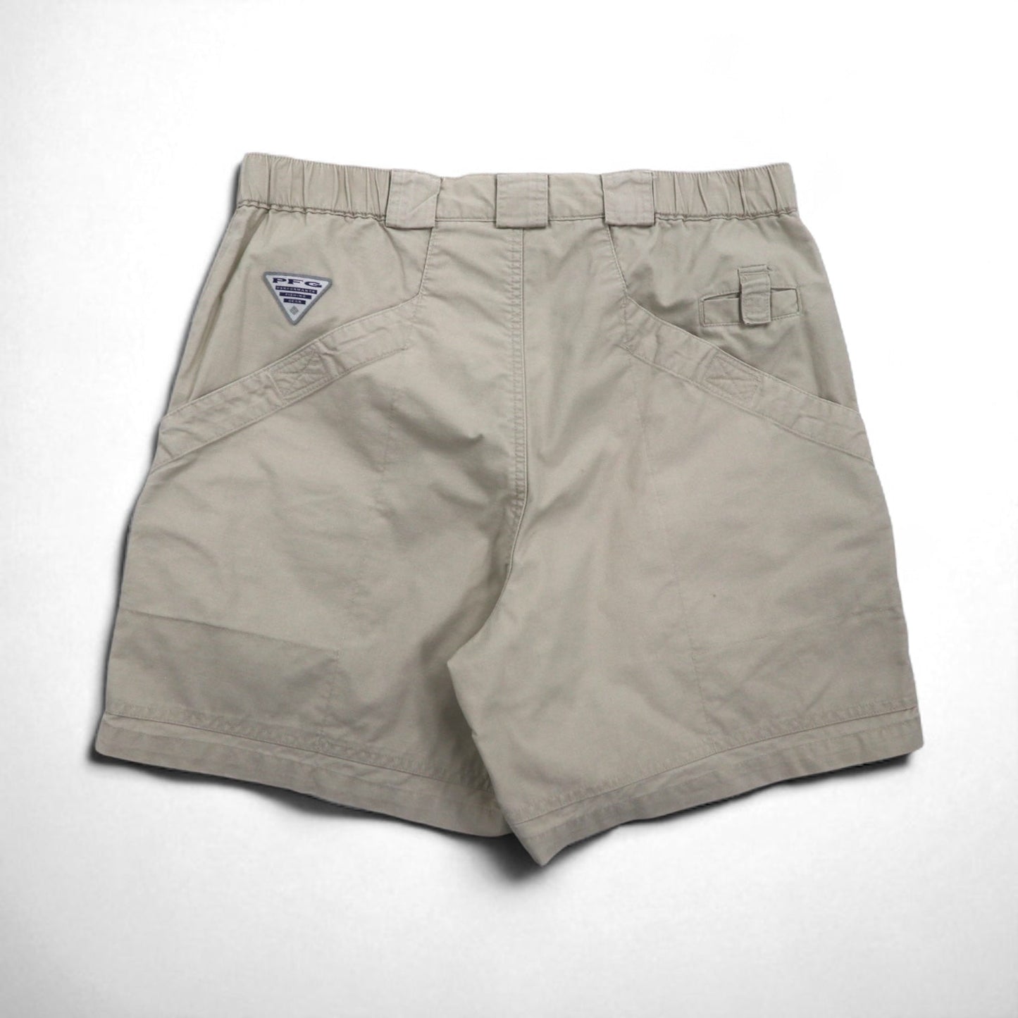 Columbia PFG フィッシングショーツ カーゴショーツ ハーフパンツ M ベージュ コットン FM4011