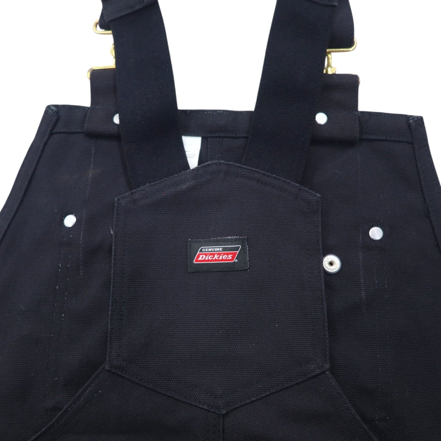 Dickies ダック オーバーオール 34 ブラック コットン G6541BK