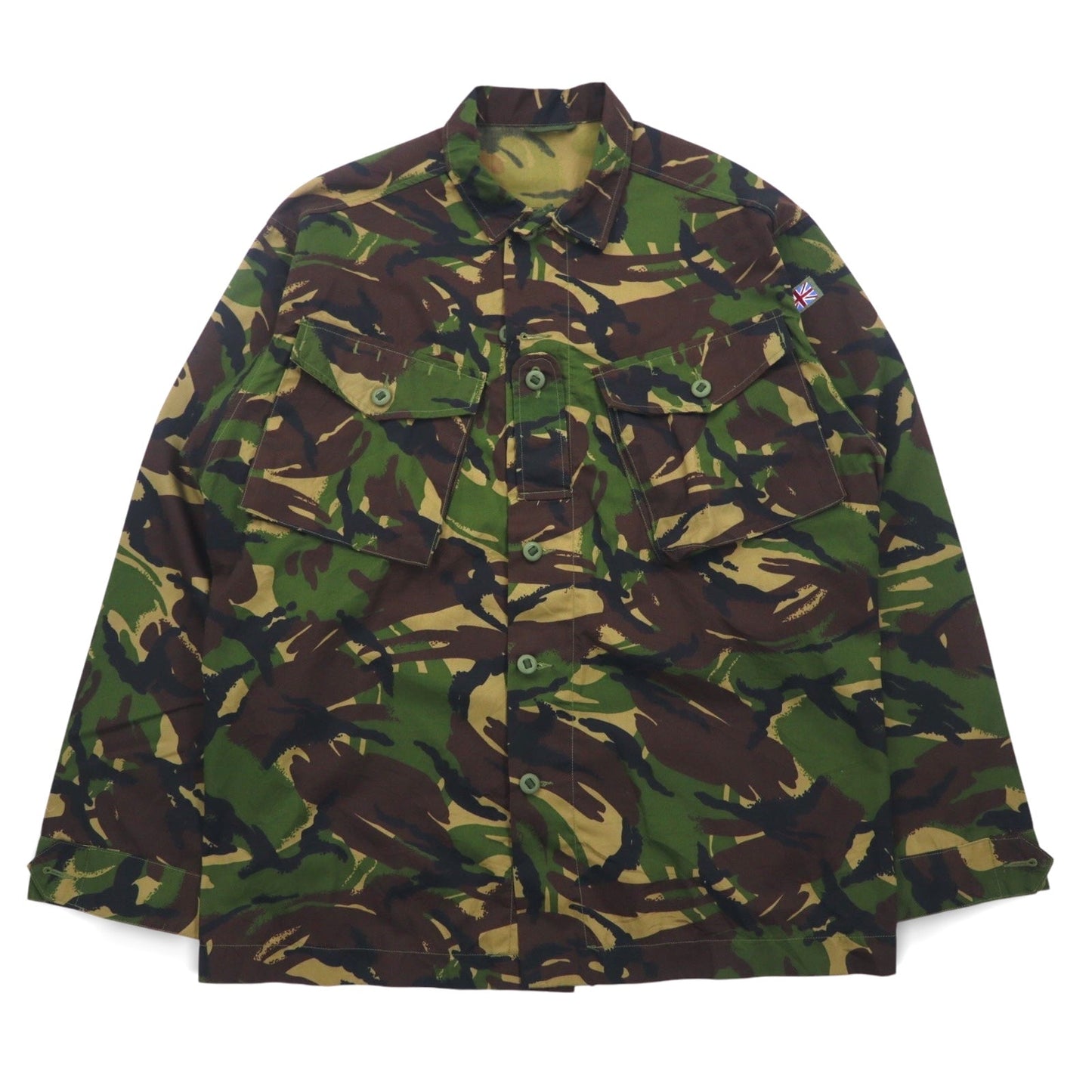 BRITISH ARMY イギリス軍 コンバットジャケット XXL カーキ カモフラ ウッドランド ミリタリー Lightweight Jacket, Woodland DP 8415-99-503-8779
