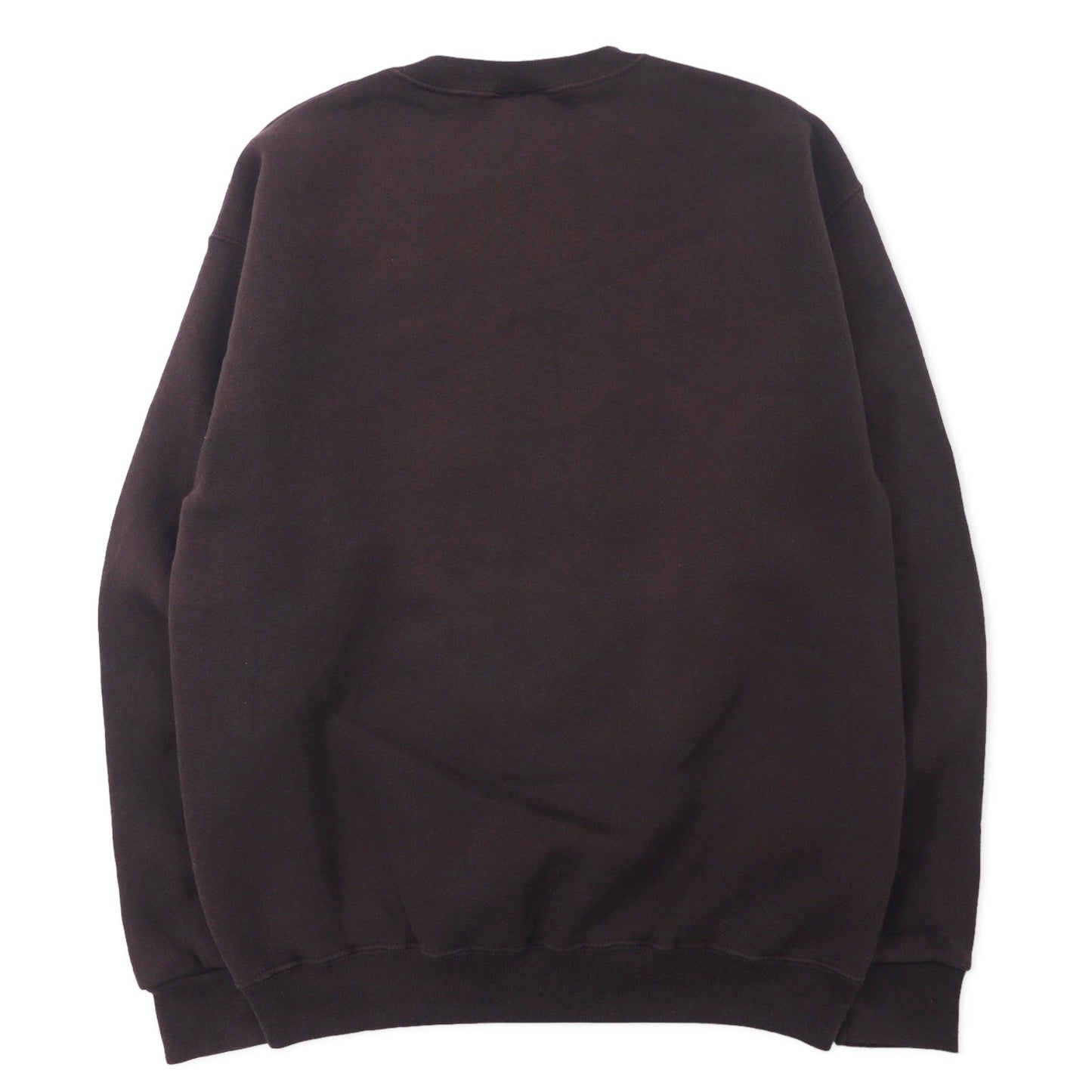 LOGO 7 USA製 90年代 プリント スウェット M ブラウン コットン 裏起毛 CAPE COD