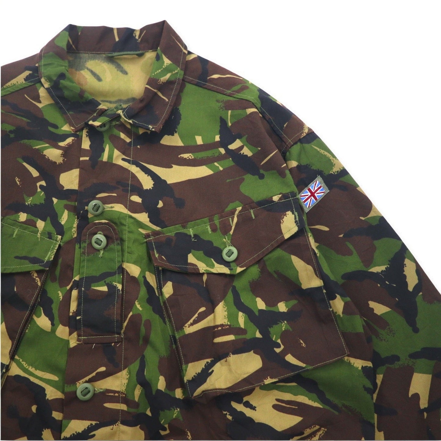 BRITISH ARMY イギリス軍 コンバットジャケット XXL カーキ カモフラ ウッドランド ミリタリー Lightweight Jacket, Woodland DP 8415-99-503-8779