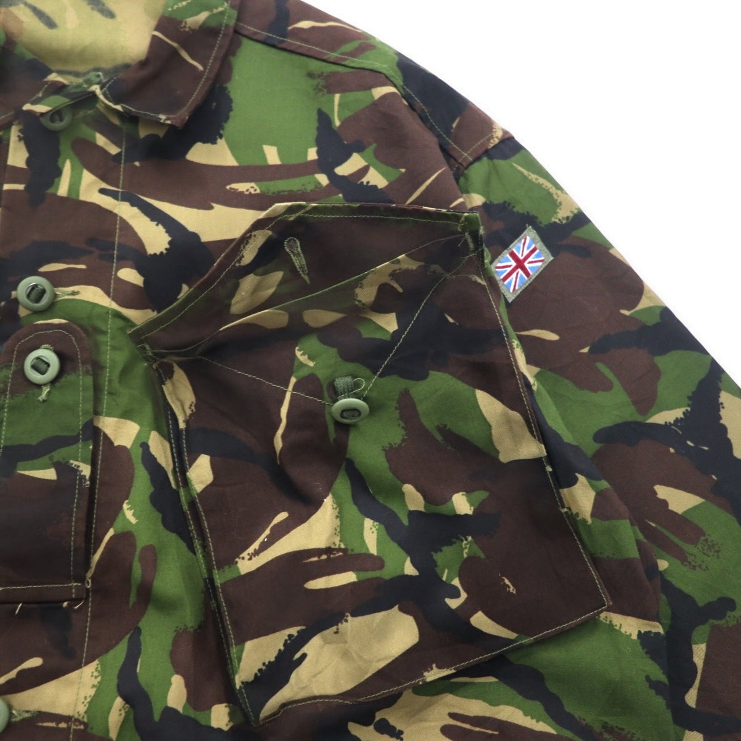 BRITISH ARMY イギリス軍 コンバットジャケット XXL カーキ カモフラ ウッドランド ミリタリー Lightweight Jacket, Woodland DP 8415-99-503-8779