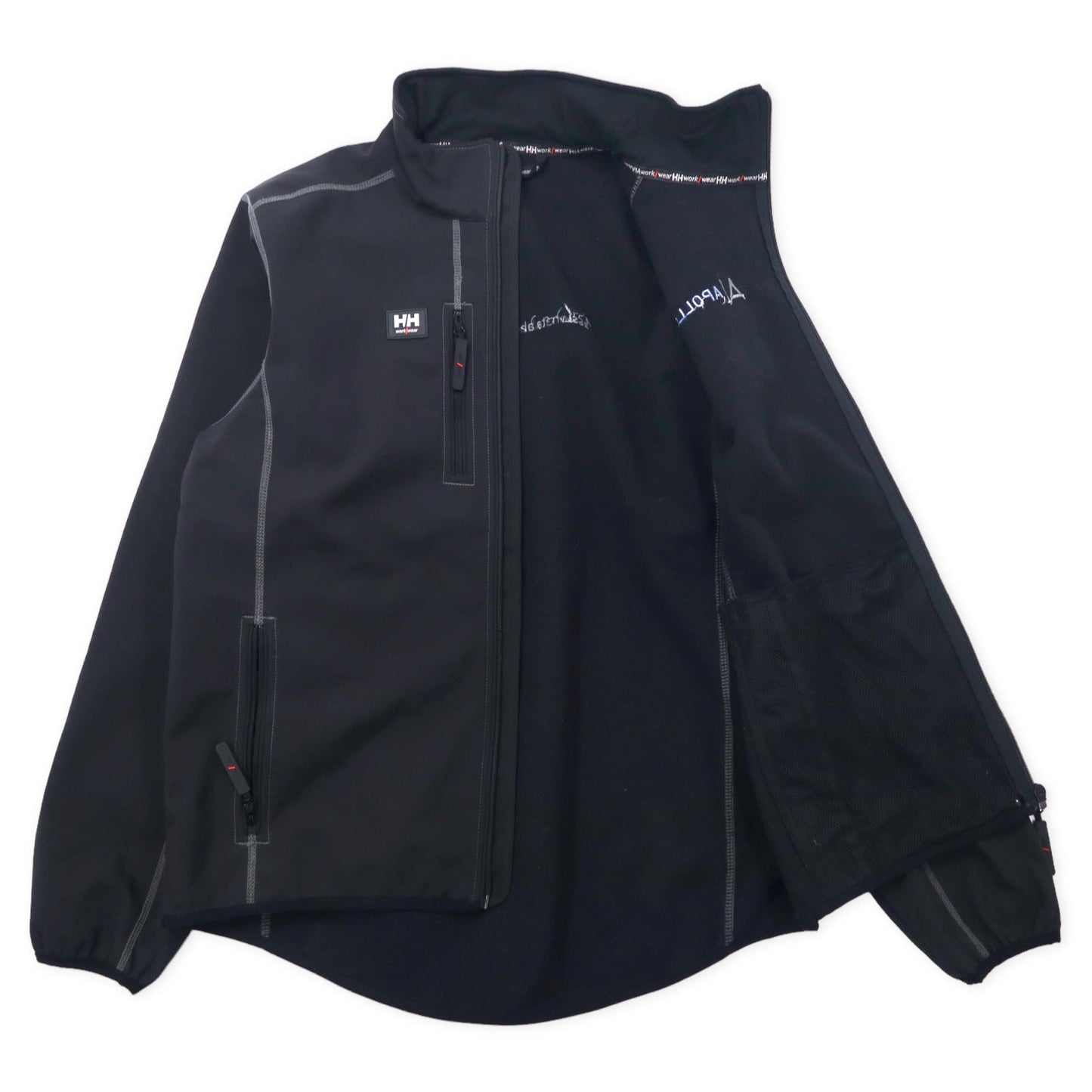 HELLY HANSEN WORKWEAR フリースライニング ソフトシェルジャケット L ブラック ポリエステル APOLLO