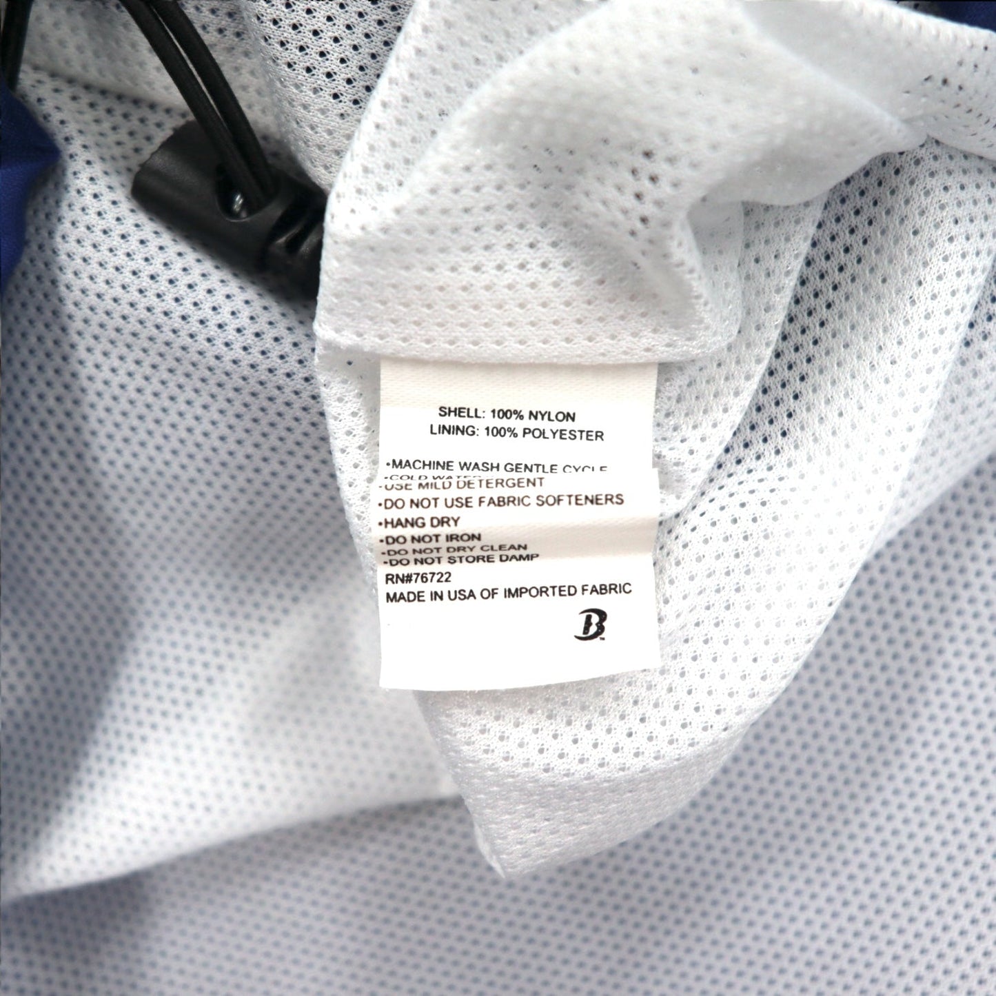 USA製 90年代 Boathouse SPORTS ナイロンジャケット ジャージ XL ブルー ドローコード カレッジプリント LAKE FOREST COLLEGE
