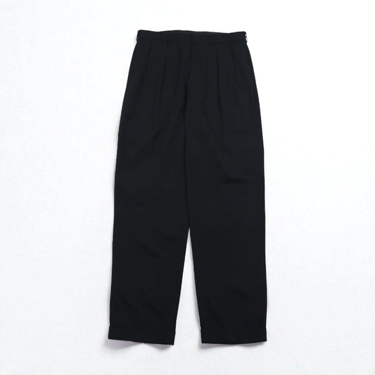 Polo by Ralph Lauren 90年代 2タック ワイド スラックスパンツ L ブラック ポリエステル