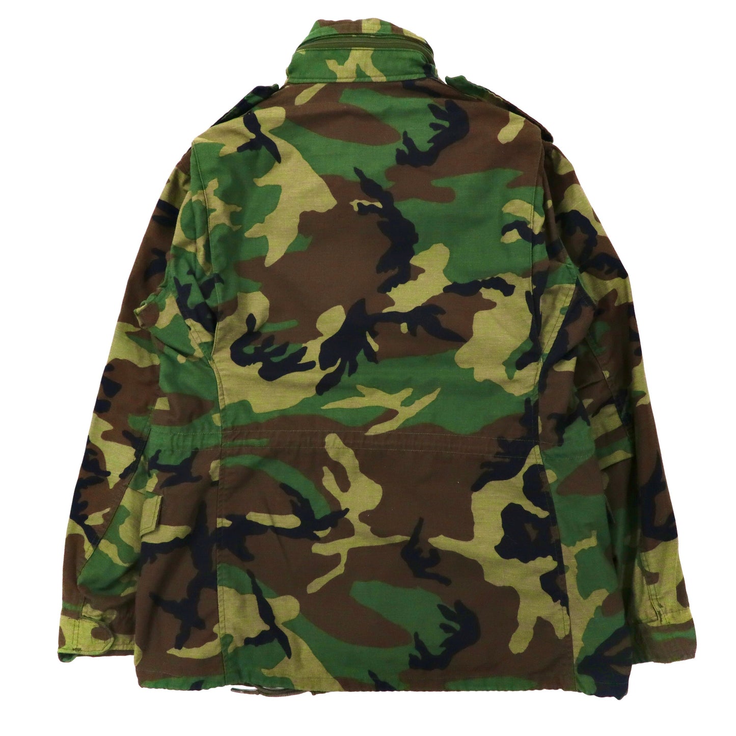 US ARMY M65 Military Field Jacket フィールドジャケット M カーキ カモフラ GENERALジップ フード収納式 ミリタリー John Ownbey Company 8415-01-090-7836 80年代