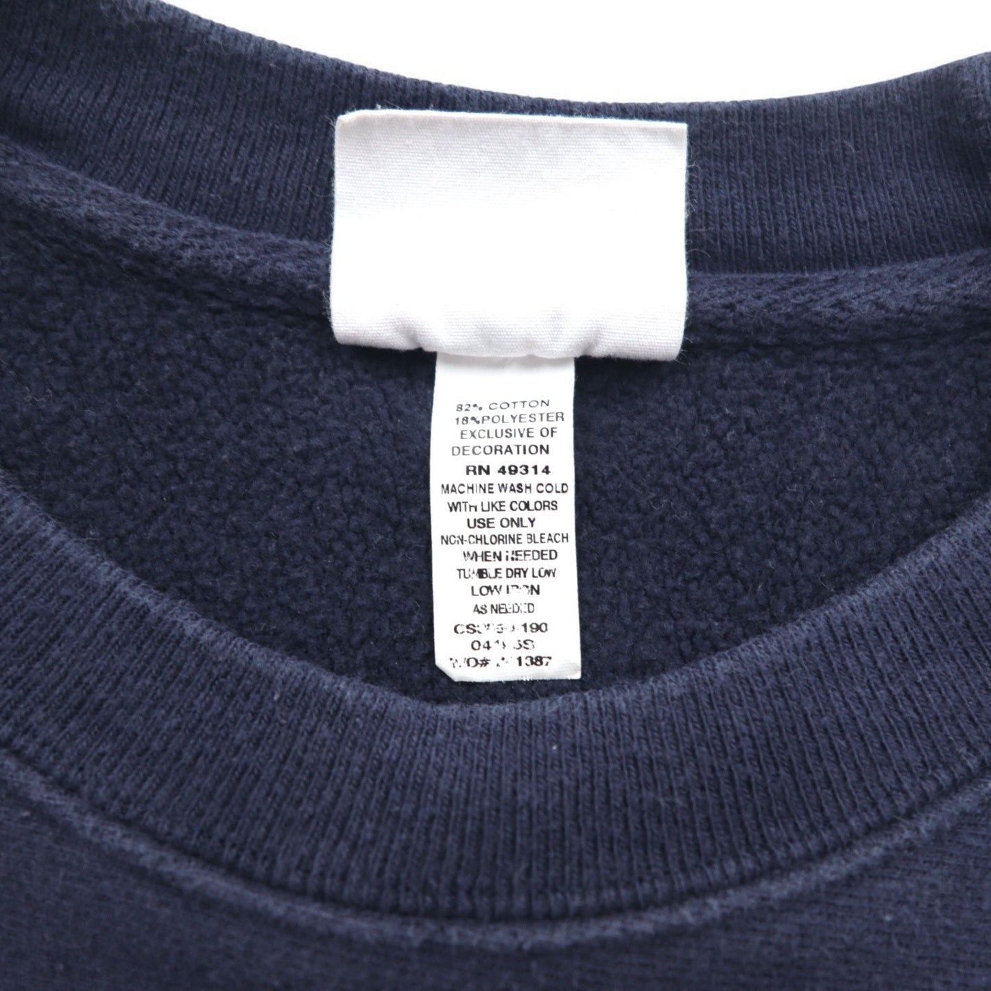 Champion リバースウィーブ REVERSE WEAVE スクリプトロゴ プリント スウェット 3XL ネイビー 青単タグ 復刻 エルサルバドル製