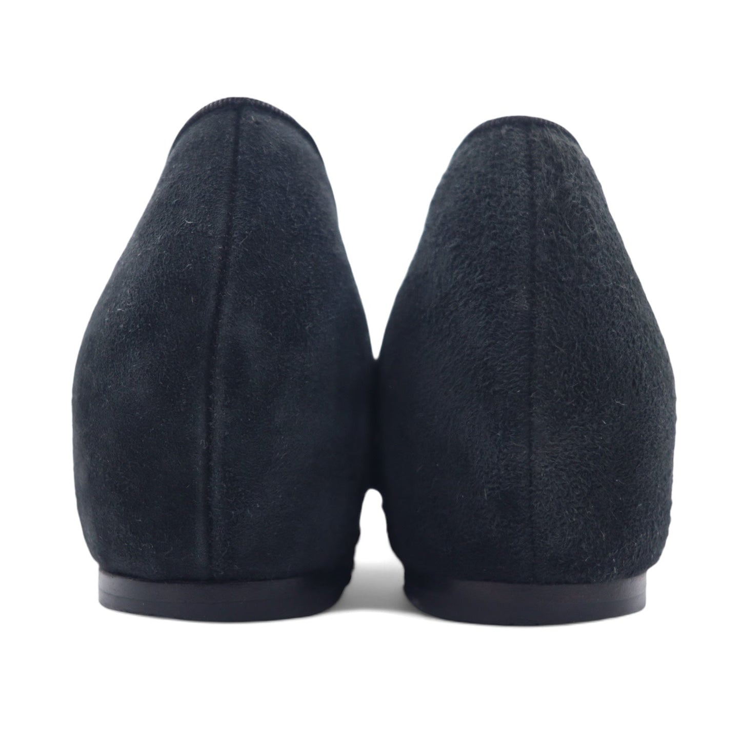 COMME des GARCONS オペラシューズ パンプス 23.5cm ブラック スエードレザー 日本製