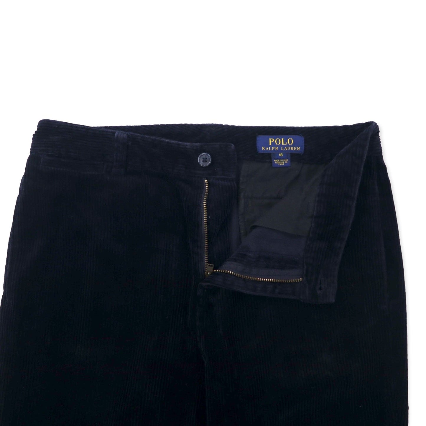 POLO RALPH LAUREN コーデュロイ ストレートパンツ 18 ネイビー コットン