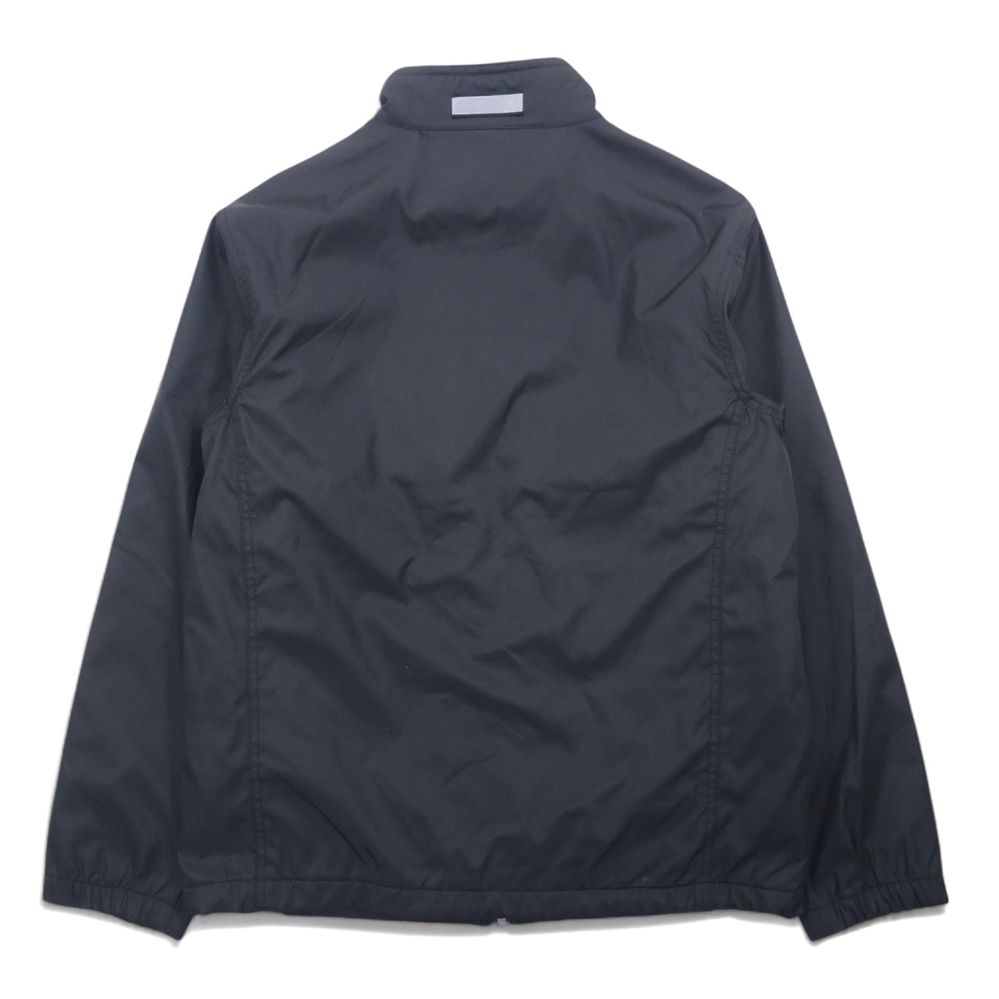 FIRST DOWN ナイロンジャケット M ブラック ポリエステル フリースライナー ドローコード