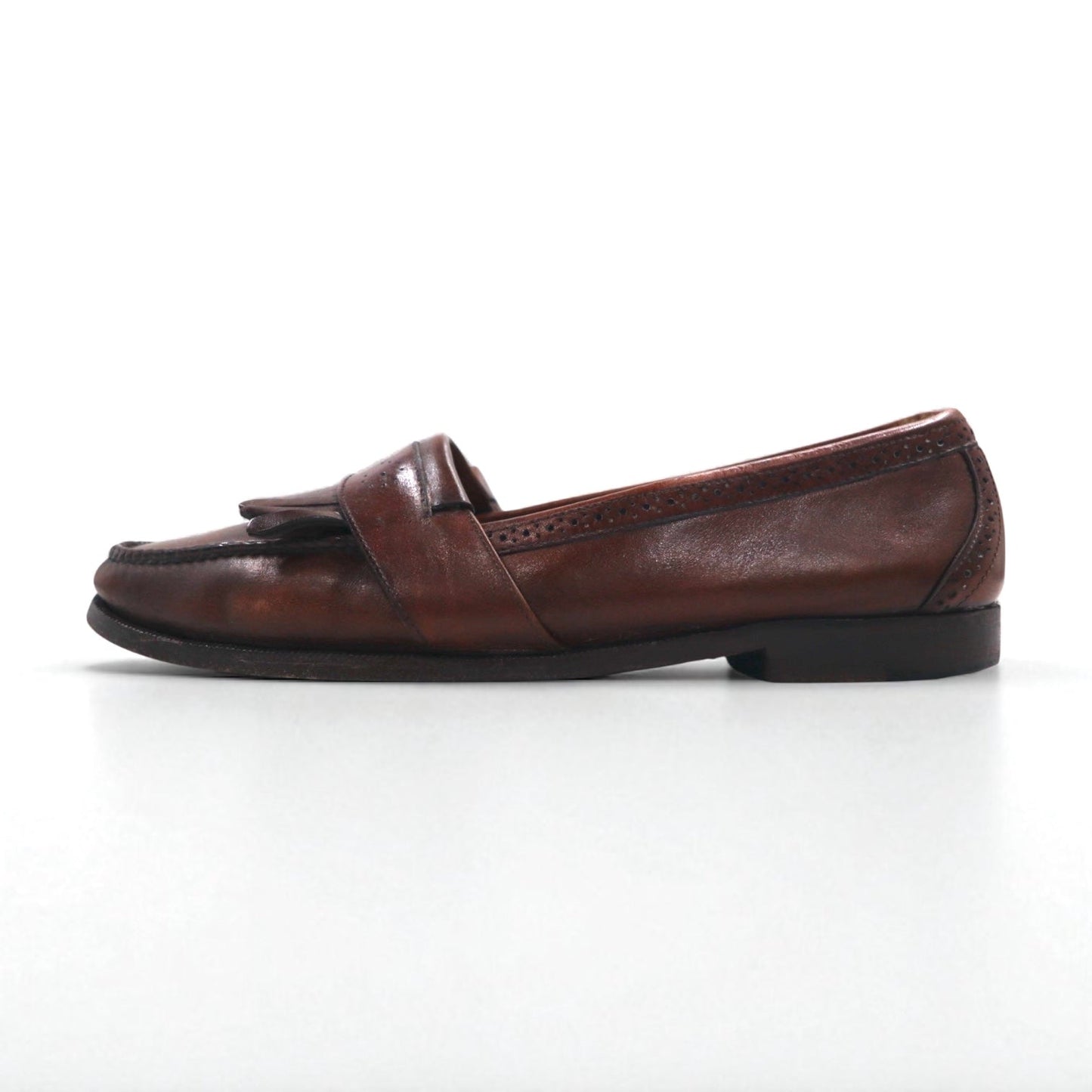 COLE HAAN USA製 フリンジ ローファー 28cm ブラウン レザー 225844 J5 6034