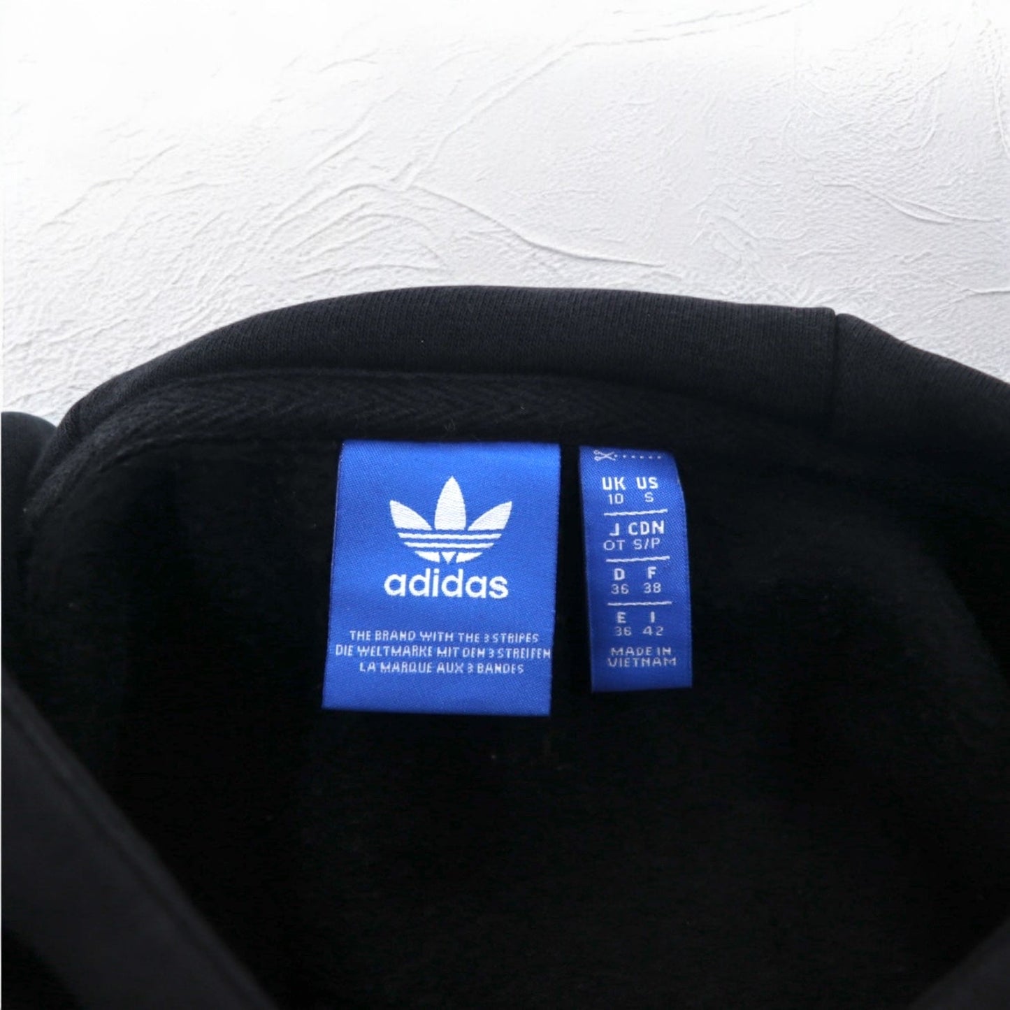adidas originals トレフォイルロゴ プリント パーカー XL ブラック 裏起毛 AY6630