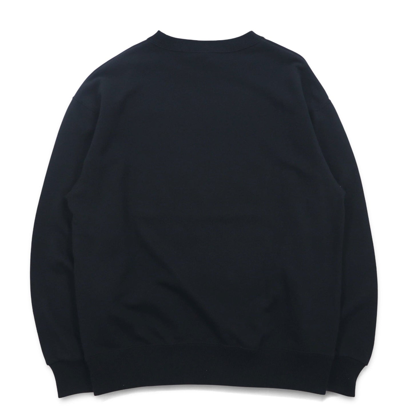 DISCUS ATHLETIC クルーネック スウェット M ブラック コットン  ロゴプリント