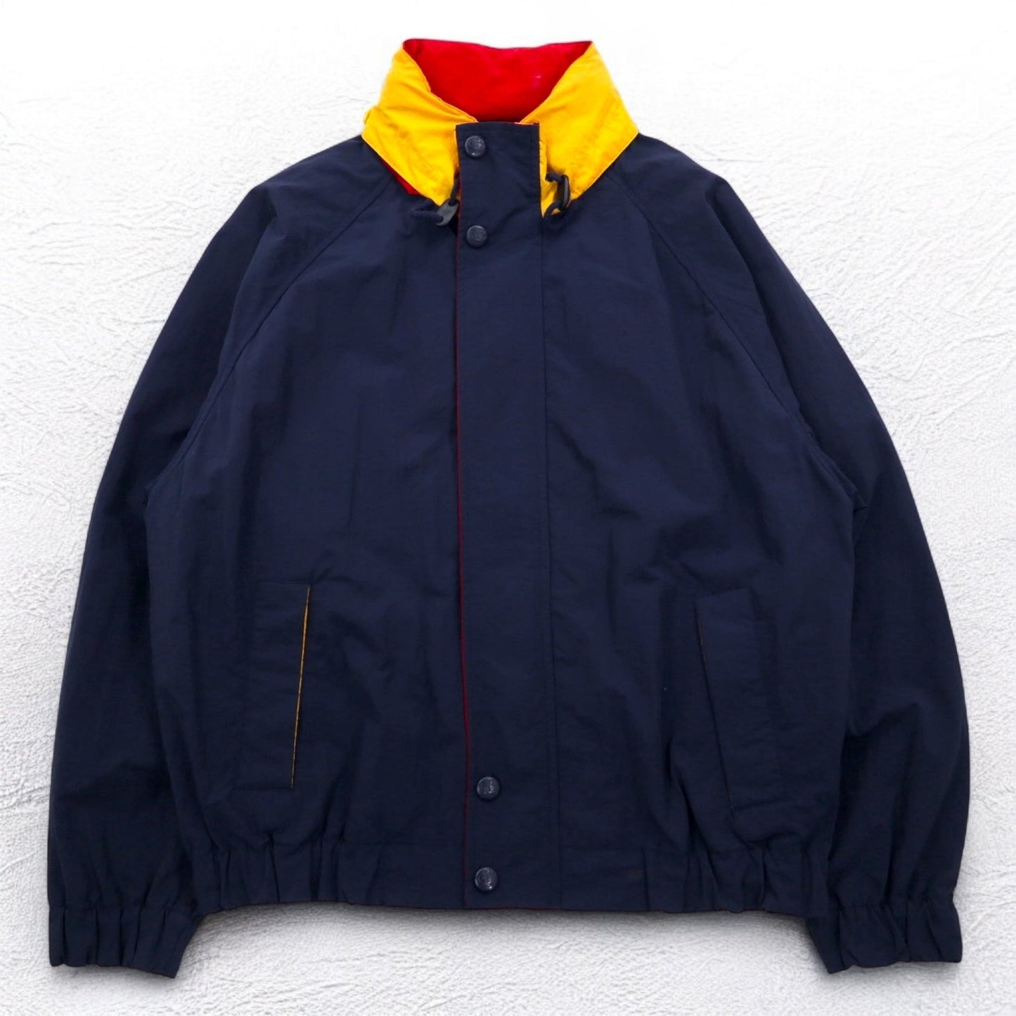 C&B SPORT by CROFT & BARROW 90年代 セーリングジャケット L ネイビー ナイロン フード収納式
