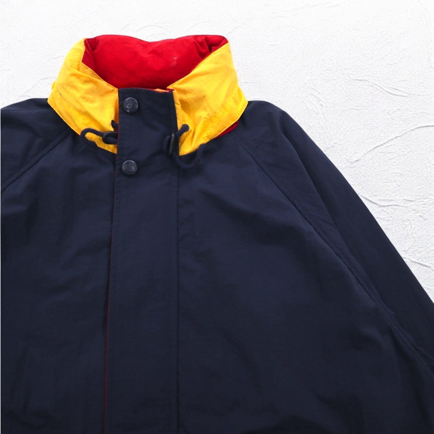 C&B SPORT by CROFT & BARROW 90年代 セーリングジャケット L ネイビー ナイロン フード収納式