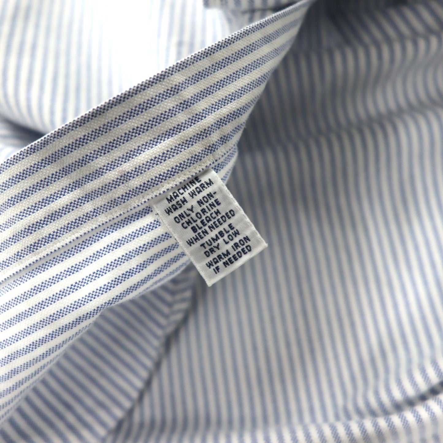 Ralph Lauren 90年代 オックスフォード ボタンダウンシャツ XL ブルー ストライプ コットン CLASSIC FIT スモールポニー 刺繍