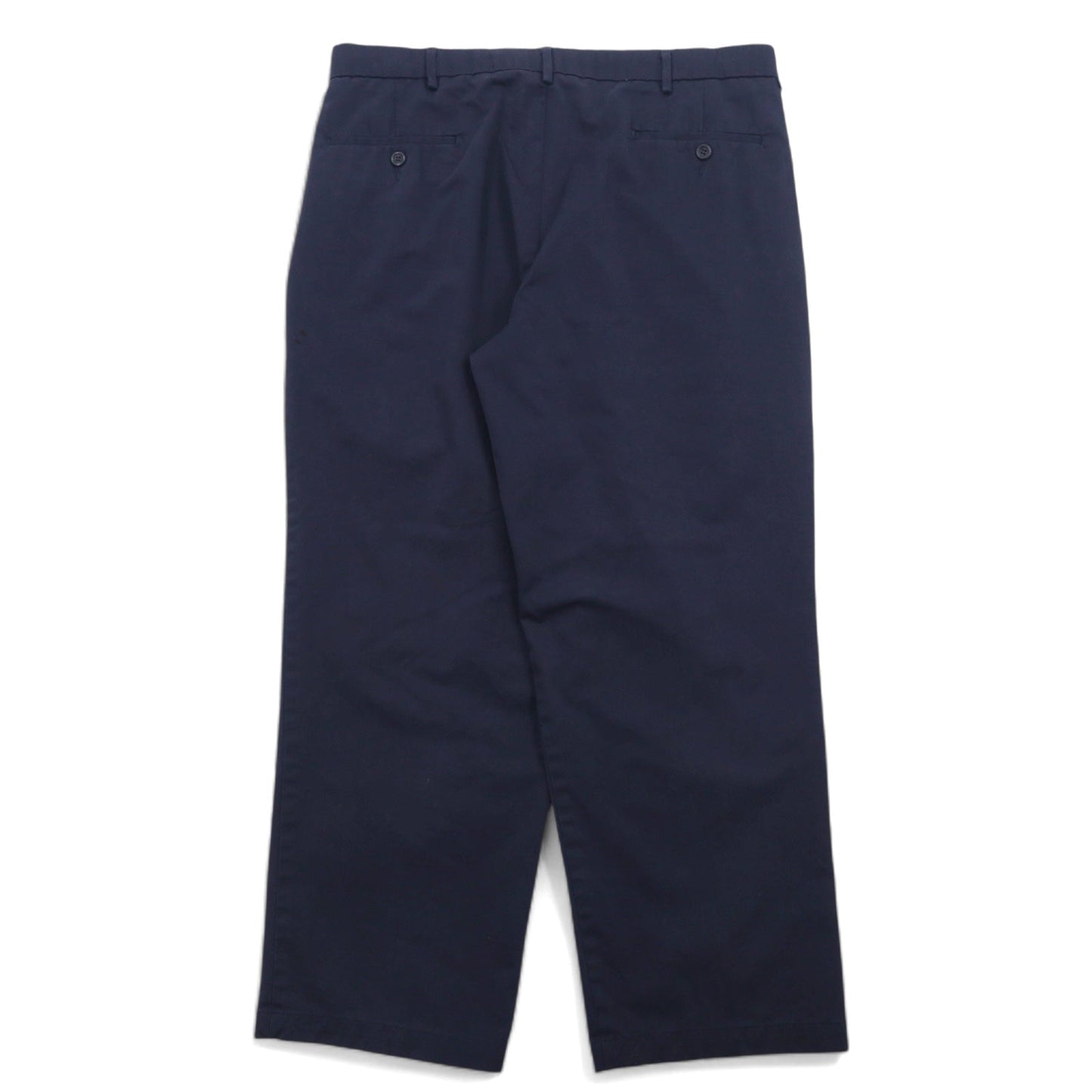DOCKERS ( Levi's ) タック ワイド チノパンツ 36 ネイビー コットン PLEATED RELAXED FIT