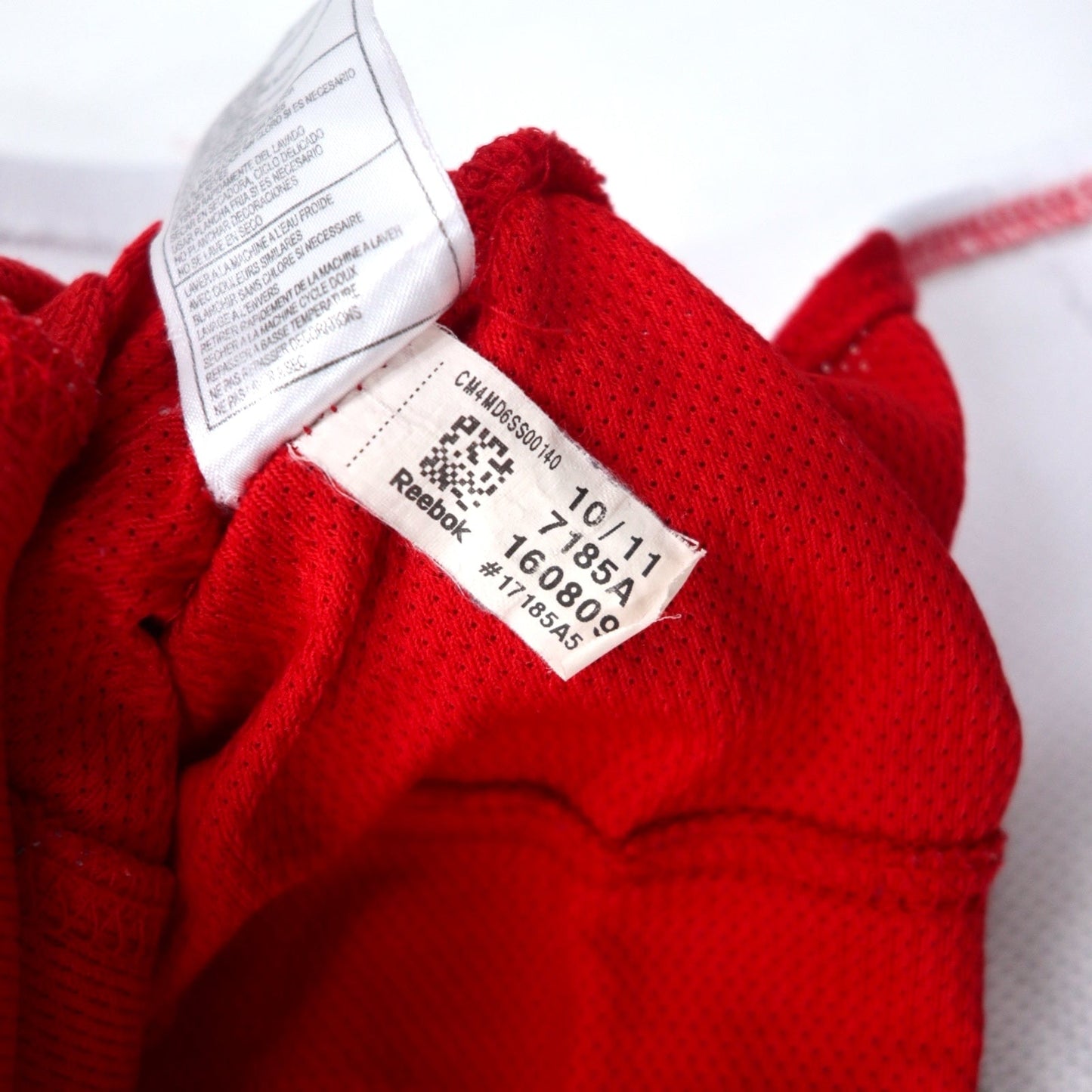 Reebok ゲームシャツ ホッケーシャツ L レッド メッシュ NHL RED WINGS ナンバリング ZETTERBERG