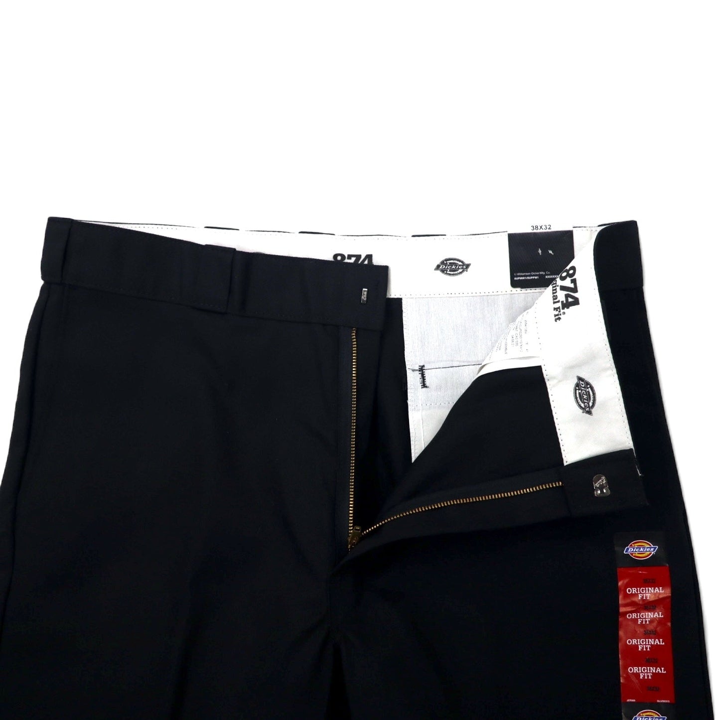 Dickies 874 オリジナルフィット ワークパンツ 38 ブラック ポリエステル コットン 未使用品
